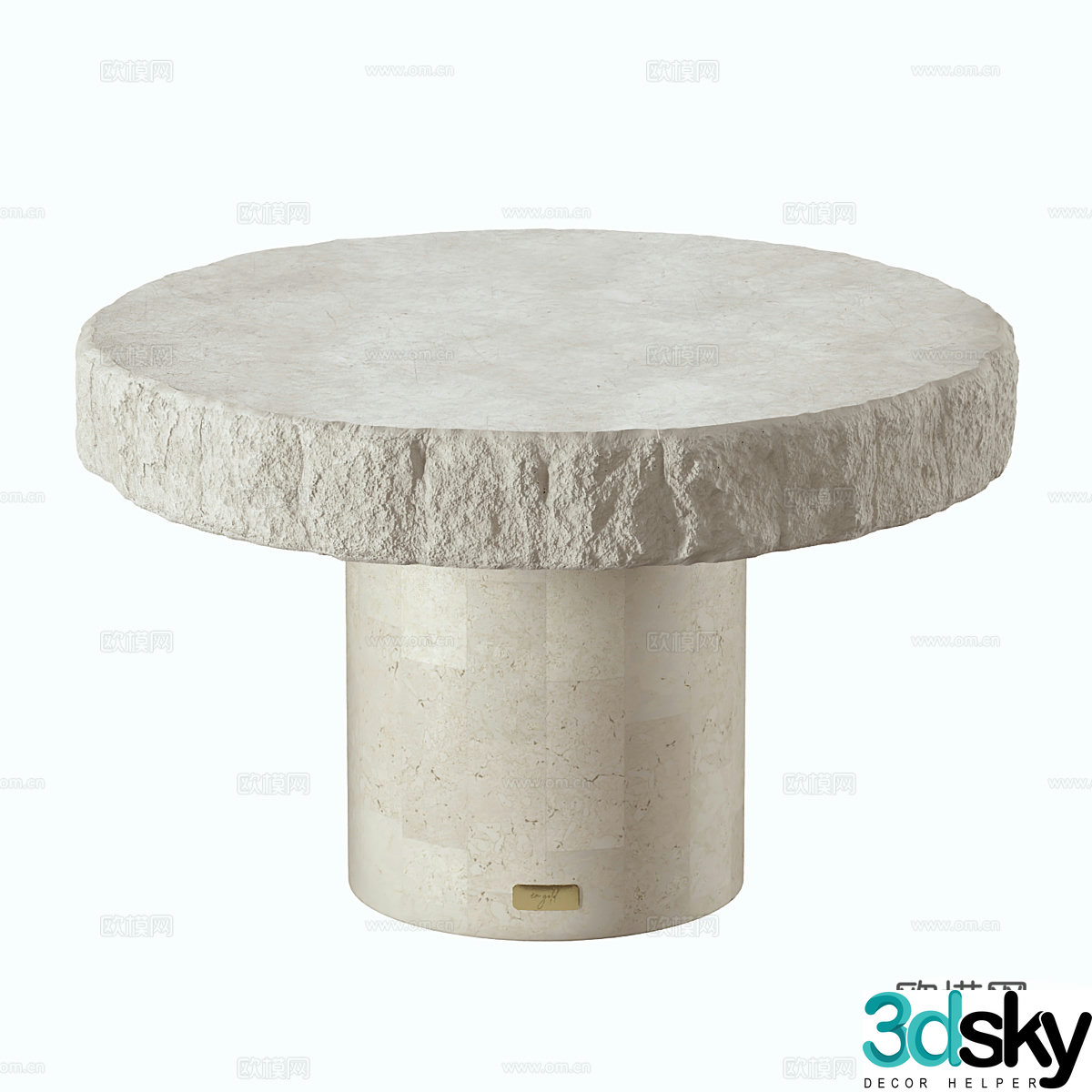 Wasabi Stone Table Coffee Table 3D Model