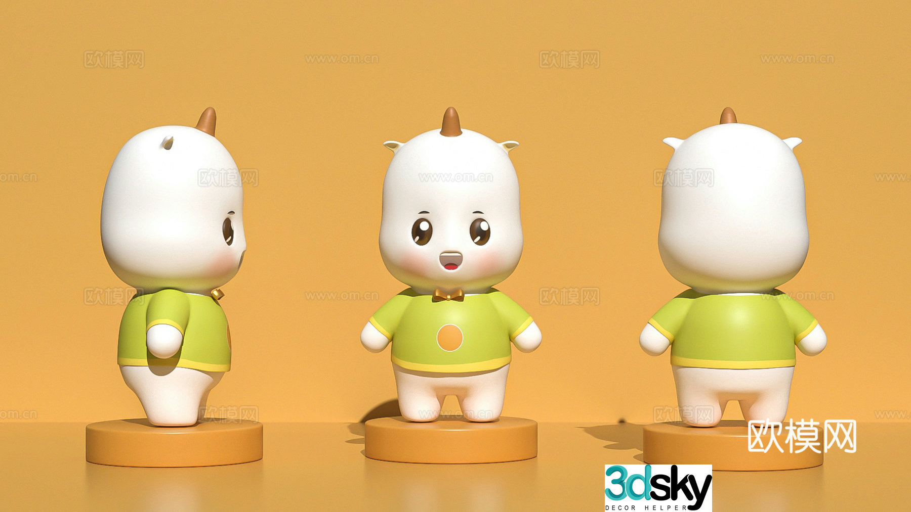 IP character blind box figure cartoon doll 3d model