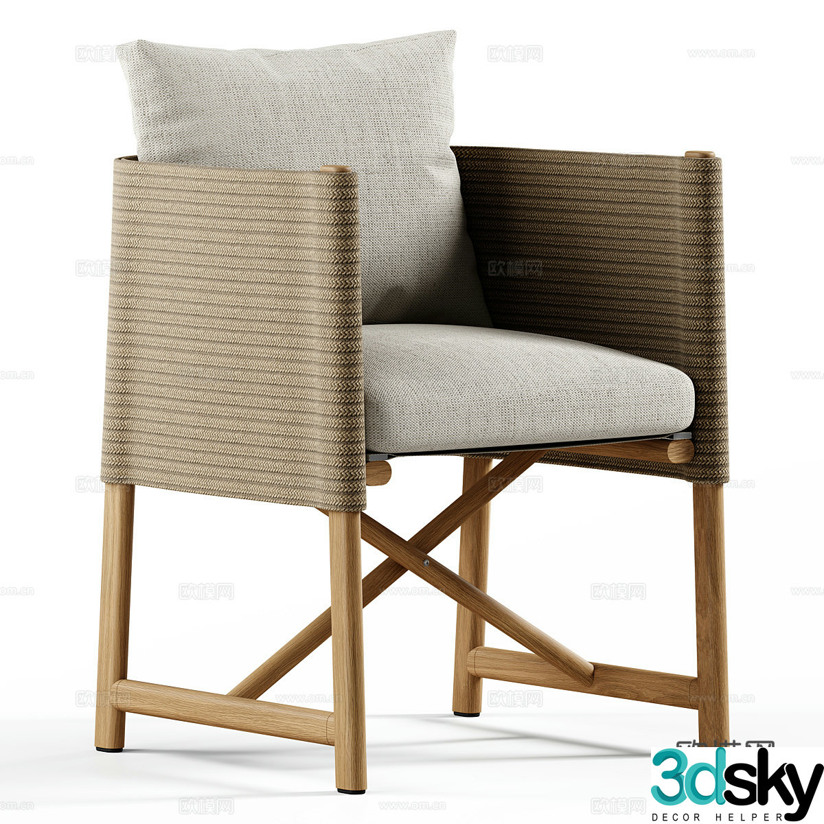 Wasabi single chair Wasabi single chair Rattan single chair Rattan single chair Outdoor single chair House 3D model