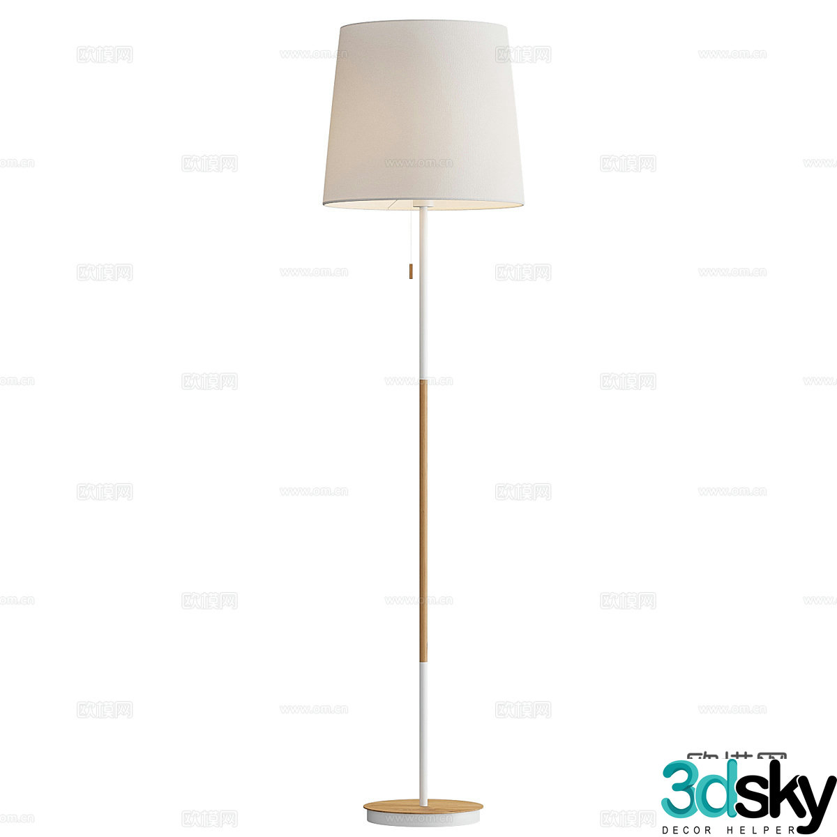 Paper floor lamp Art floor lamp B&B floor lamp Outdoor floor lamp Garden floor lamp 3D model