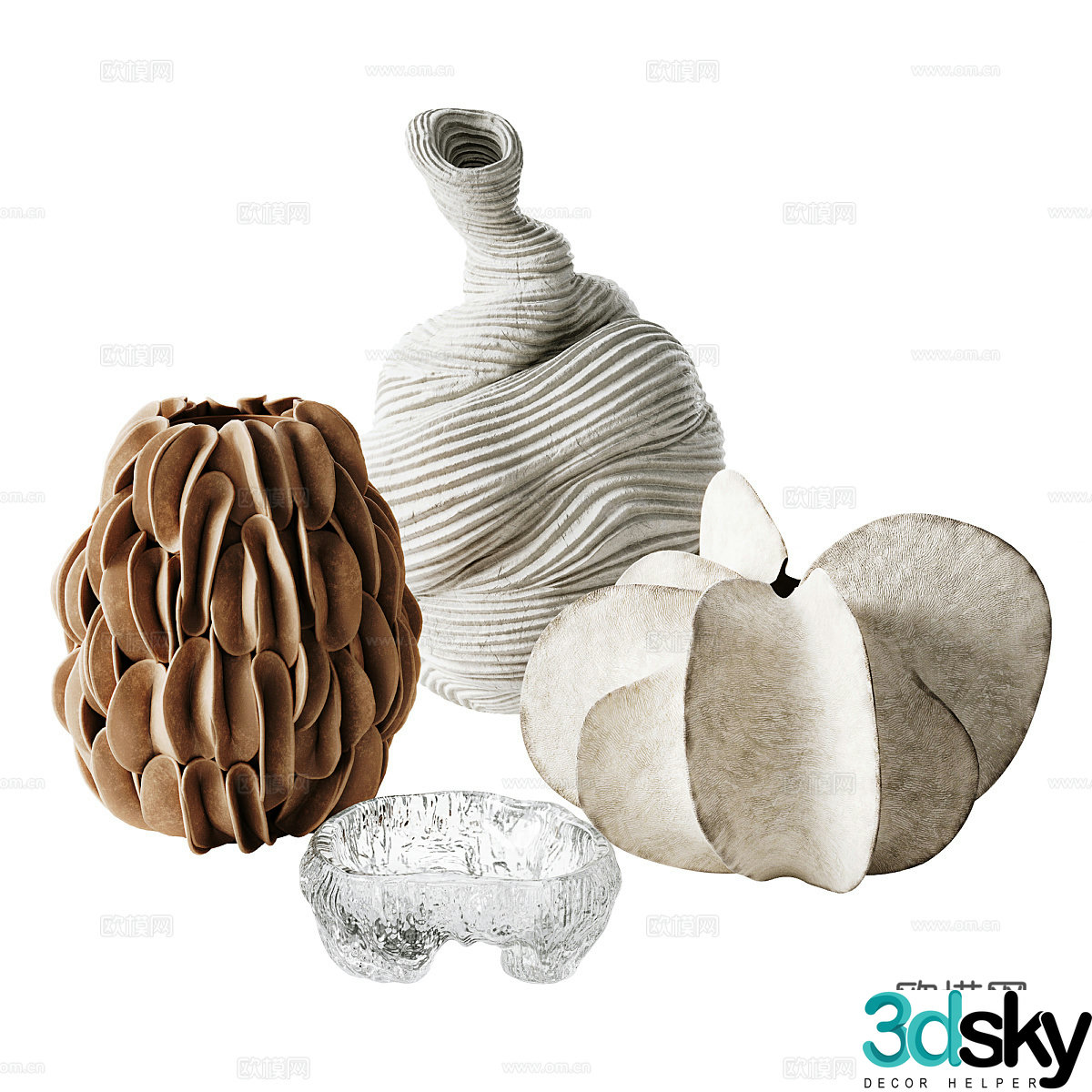 New Chinese vase ceramic ware 3D model