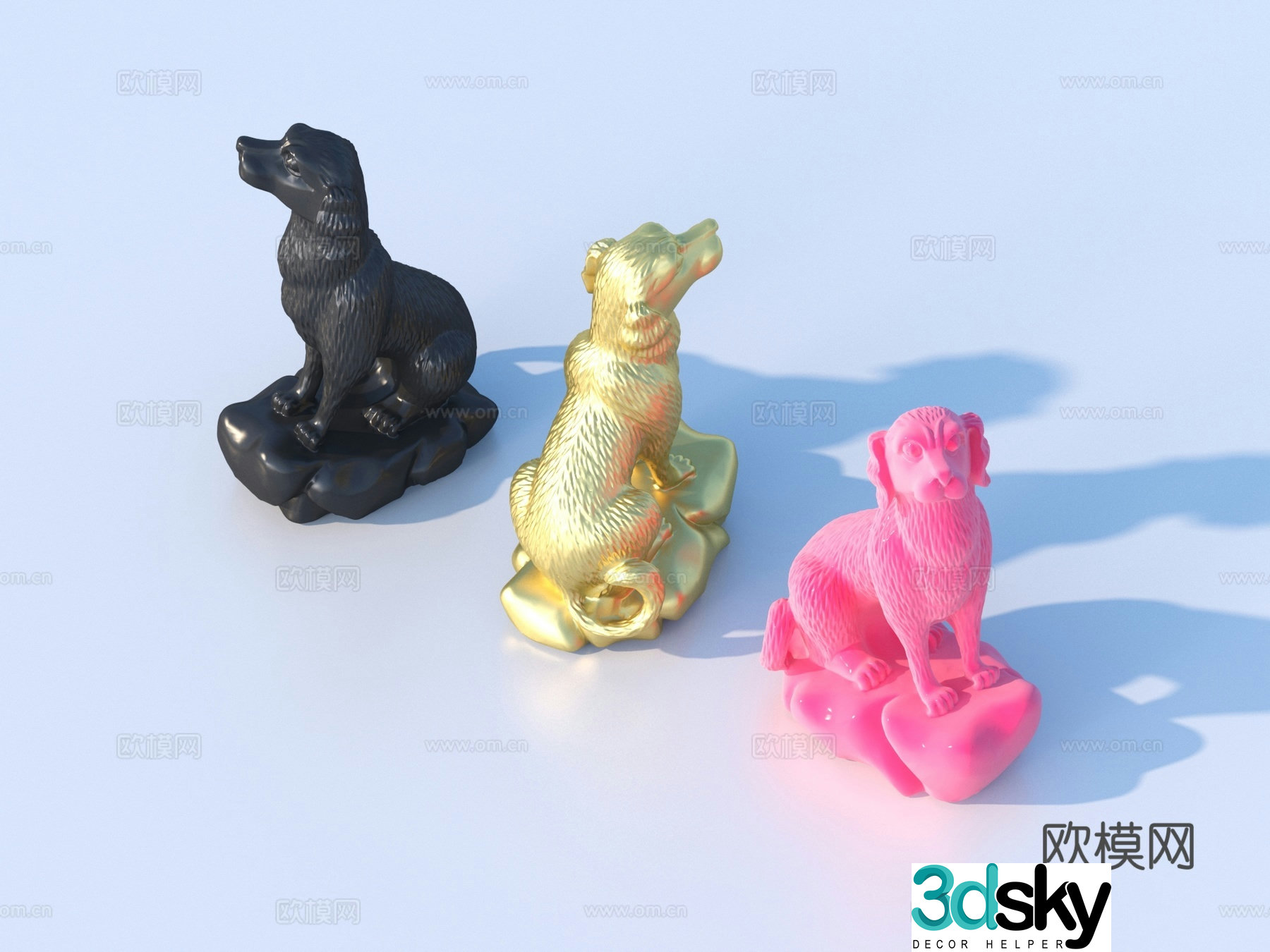 Sculpture Animal Ornaments Sketch 3D Model