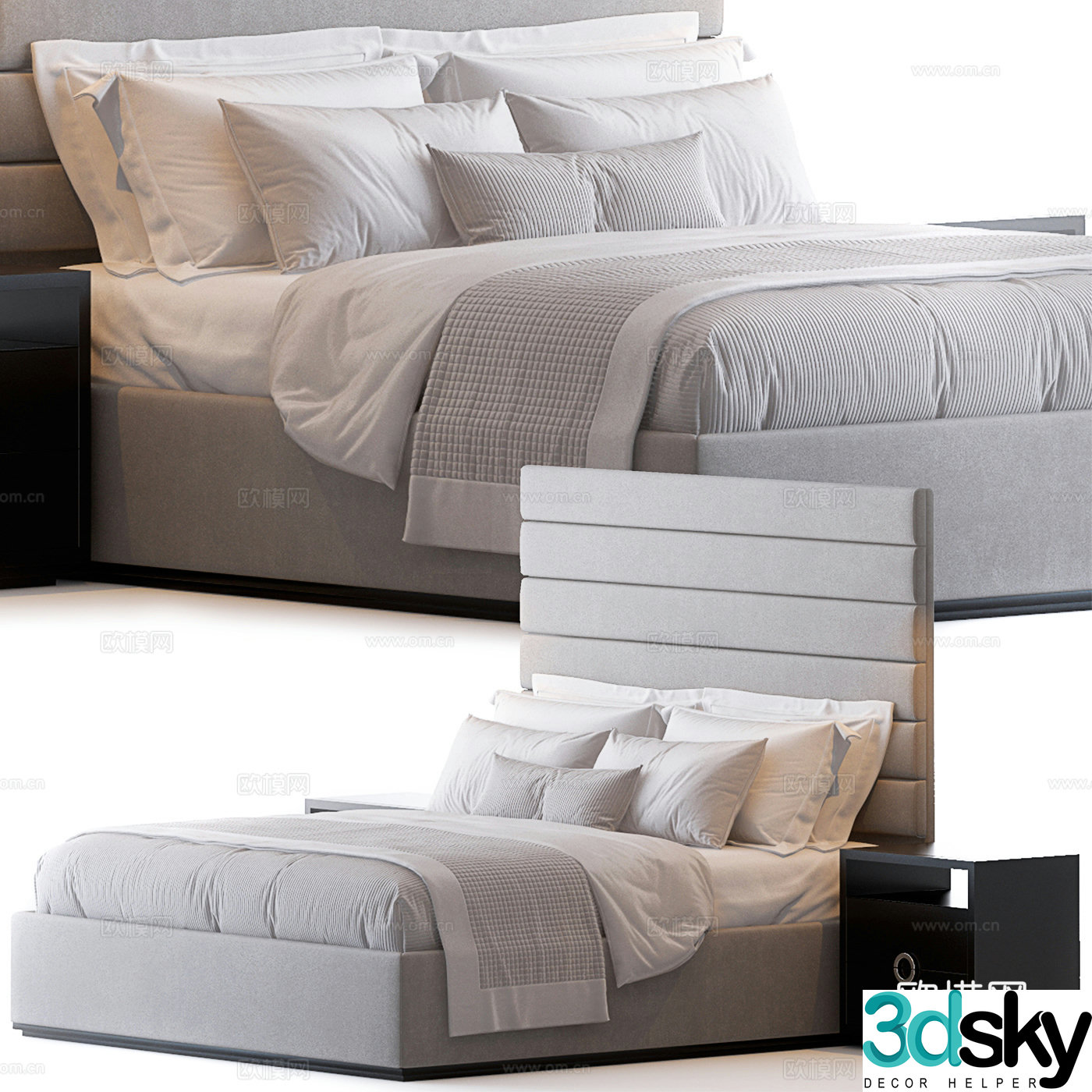 Single bed 3d model