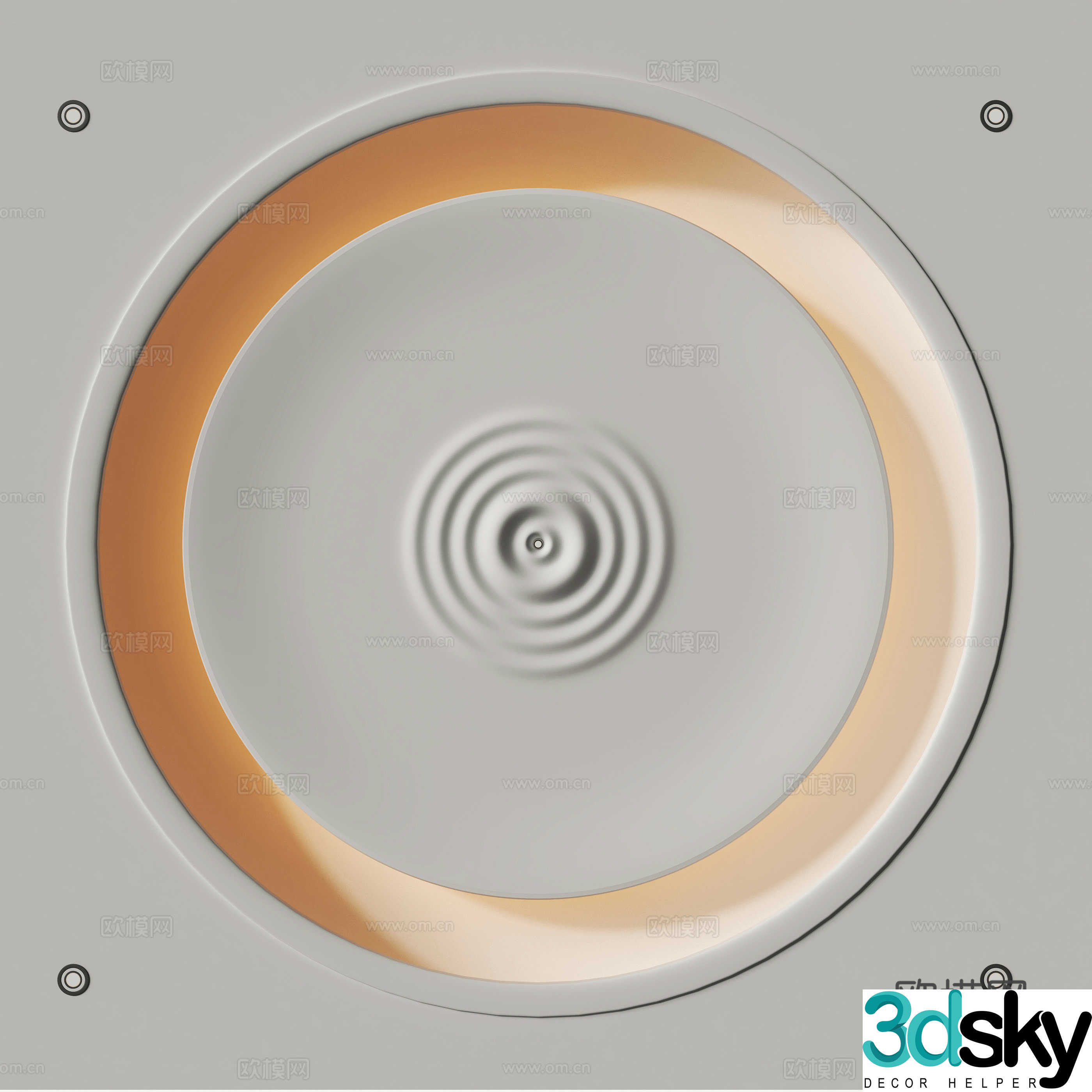 Modern ceiling 3d model
