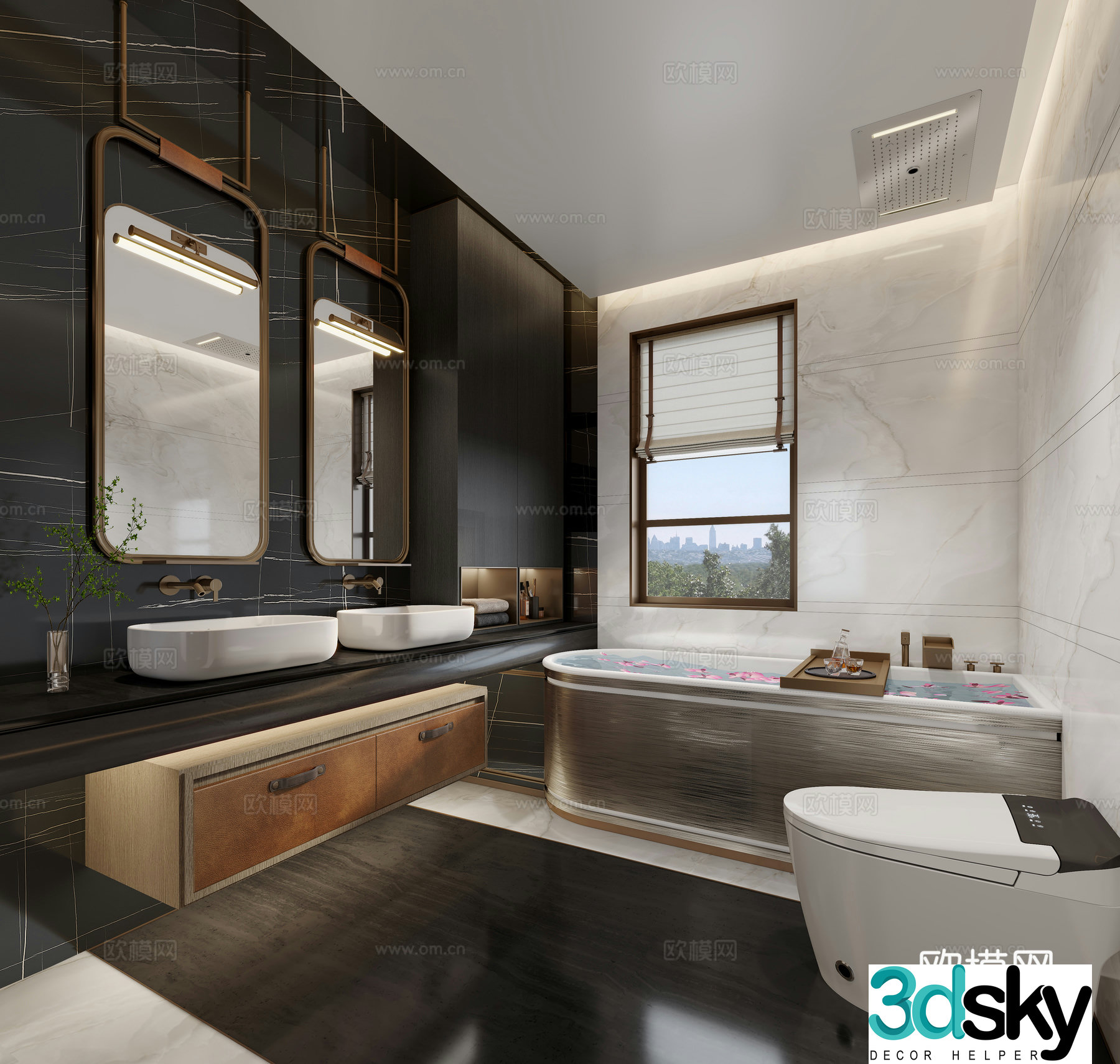 Main bathroom 3D model
