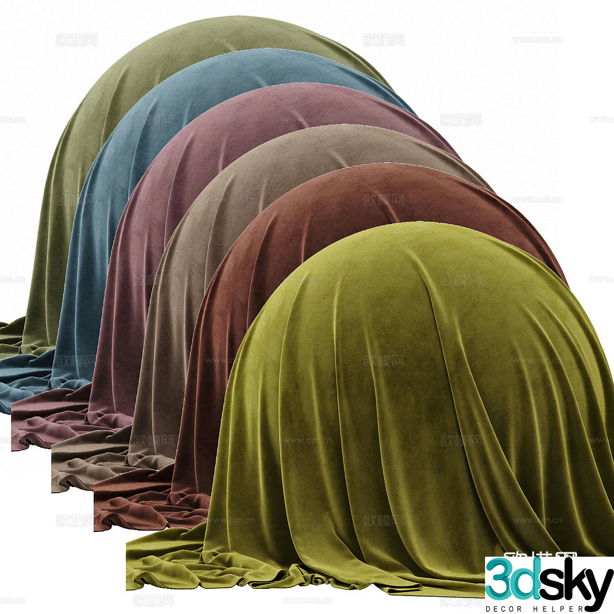 Cloth velvet velvet fabric combination velvet factory 3D model