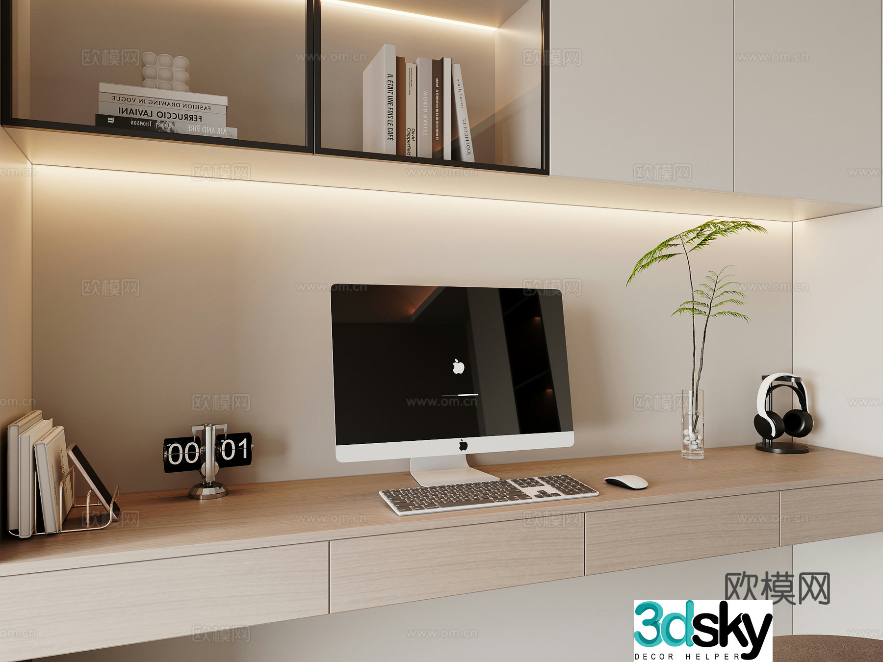 Modern desk ornament 3d model