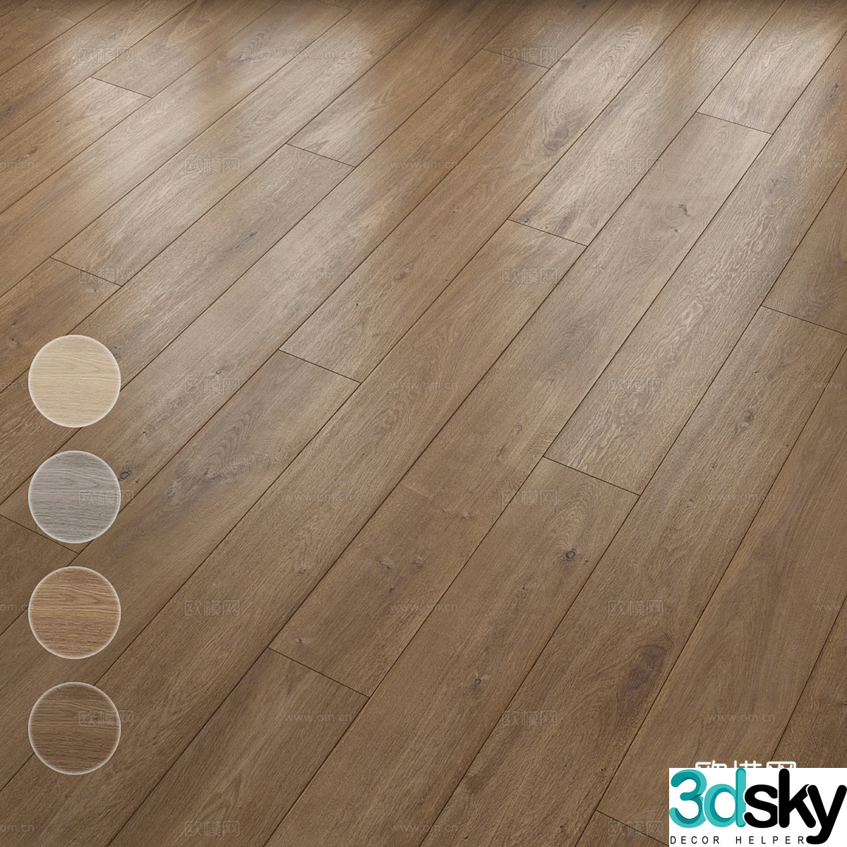 Wooden floor 3d model
