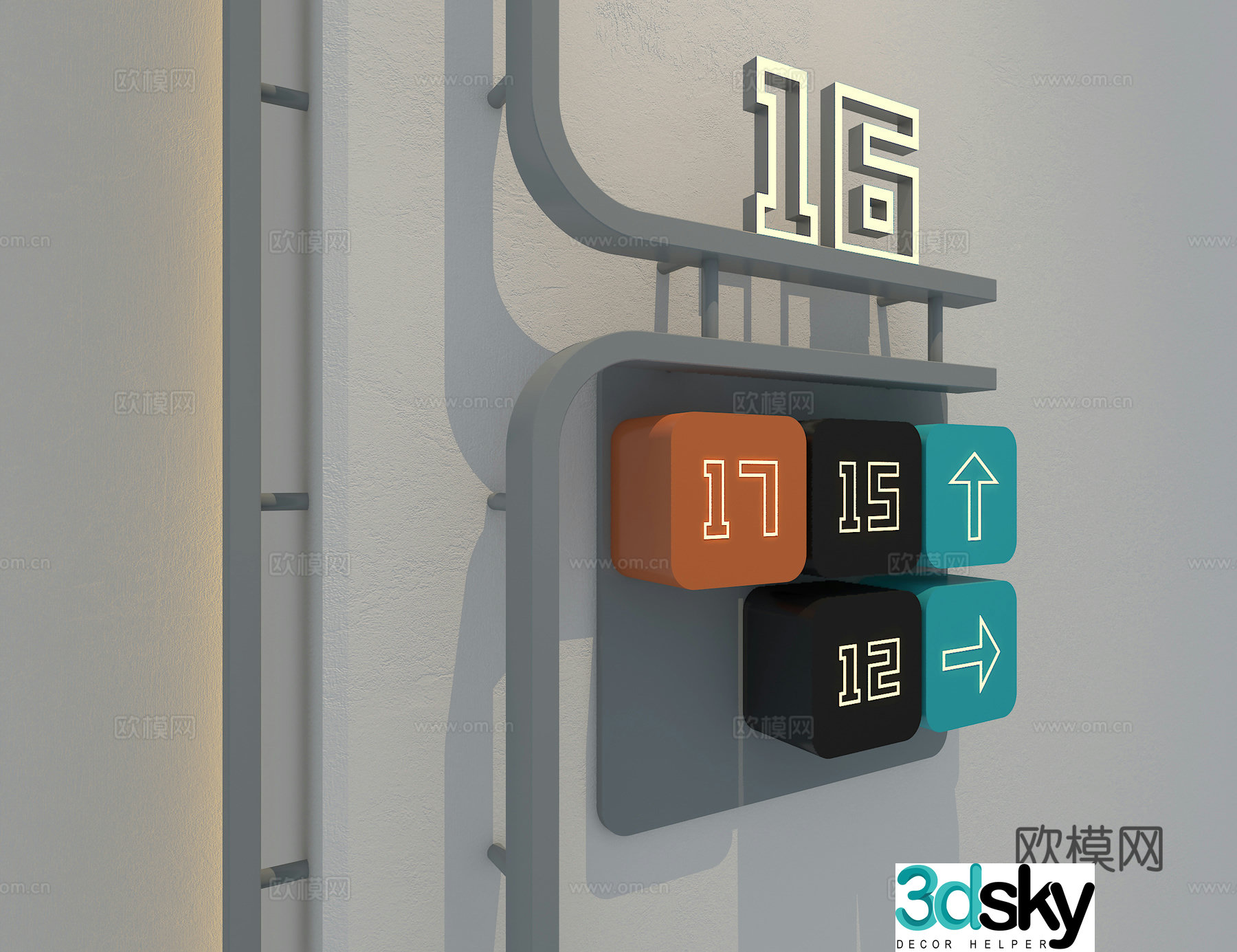 Signboard 3d model