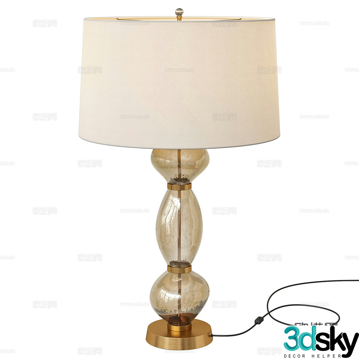 New Chinese light luxury Arteries Dreena desk lamp 3D model