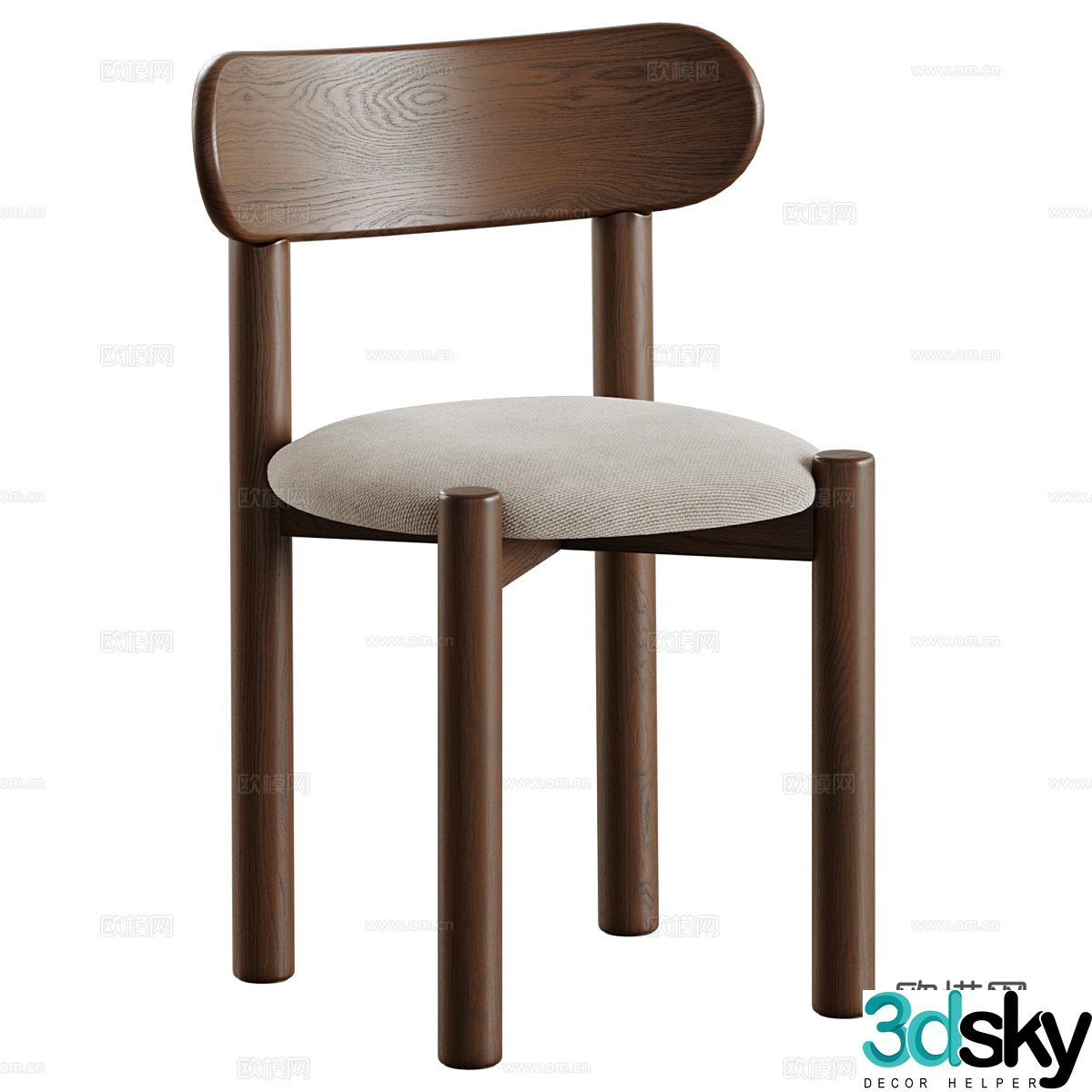 New Chinese Nebai Chair 3D Model