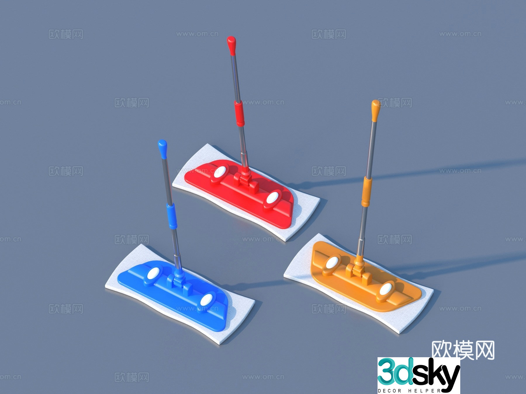 Mop Cleaning Supplies 3D Model