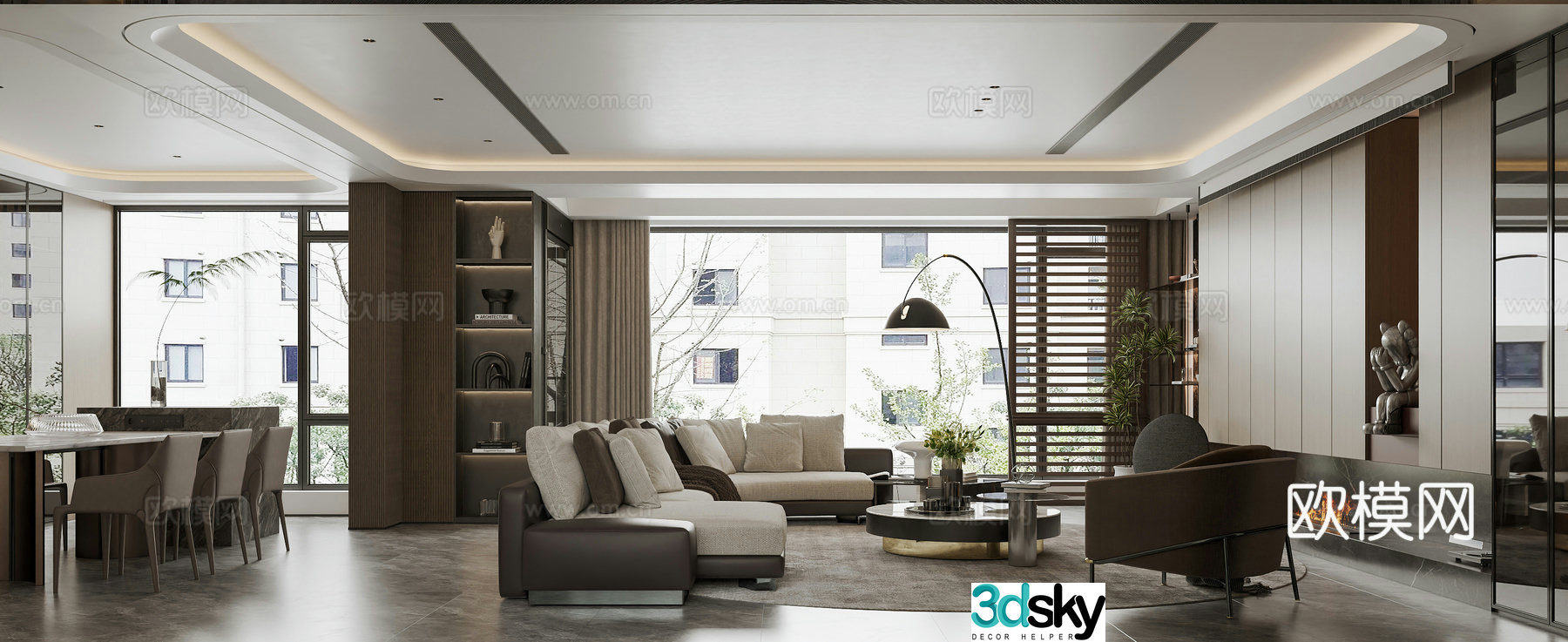 Italian living room 3d model