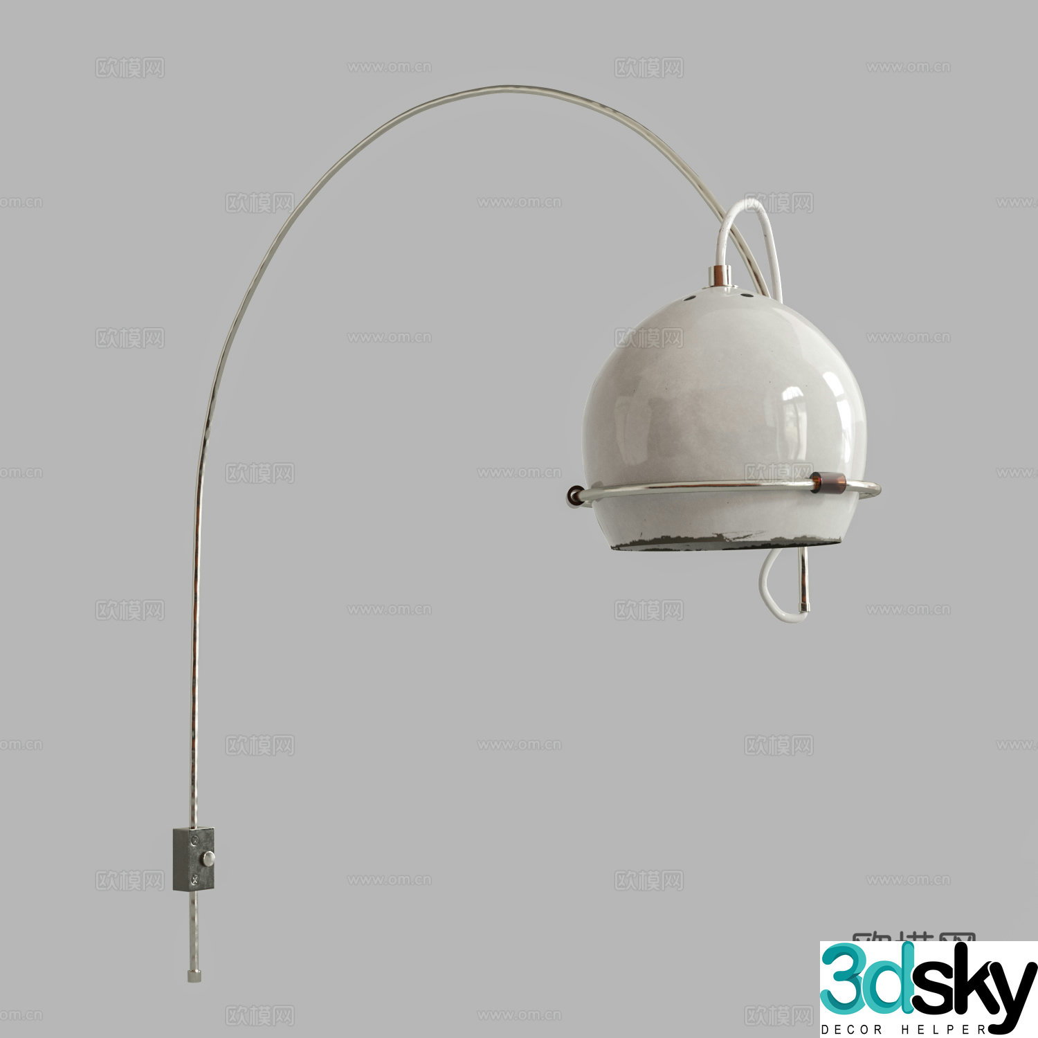 Nordic Gepo Arc wall lamp 3d model