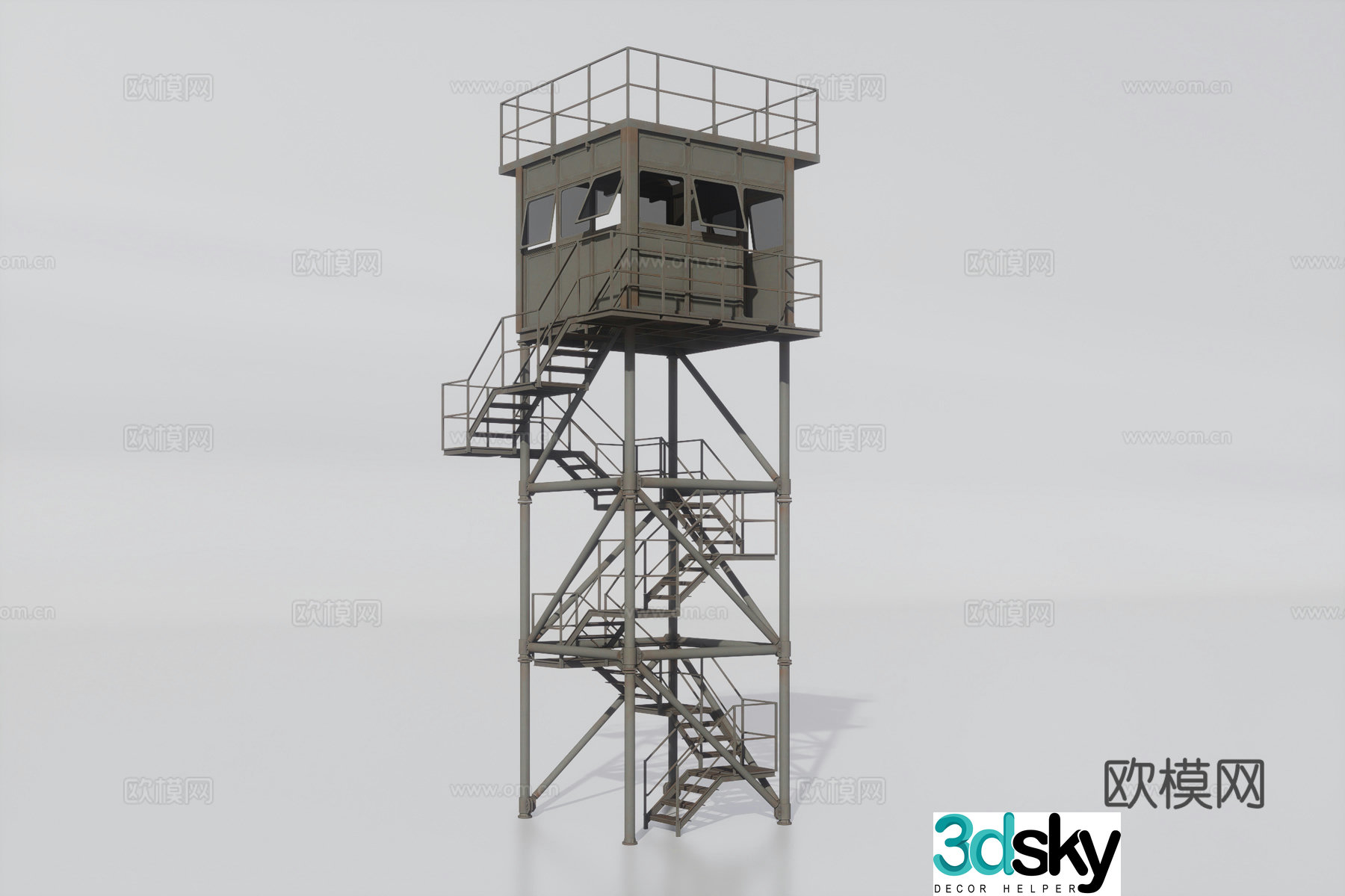 3d model of guardhouse