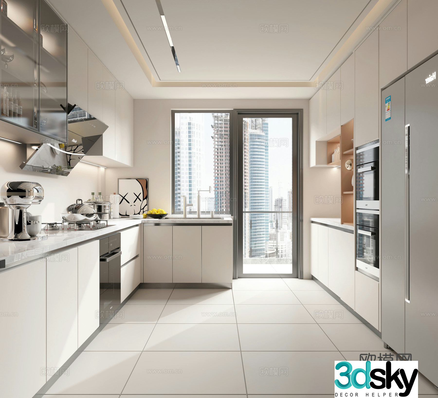 Creamy Kitchen 3d Model