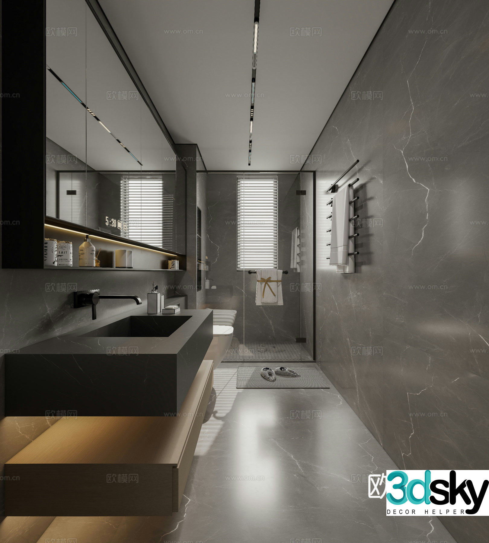 Modern bathroom 3d model
