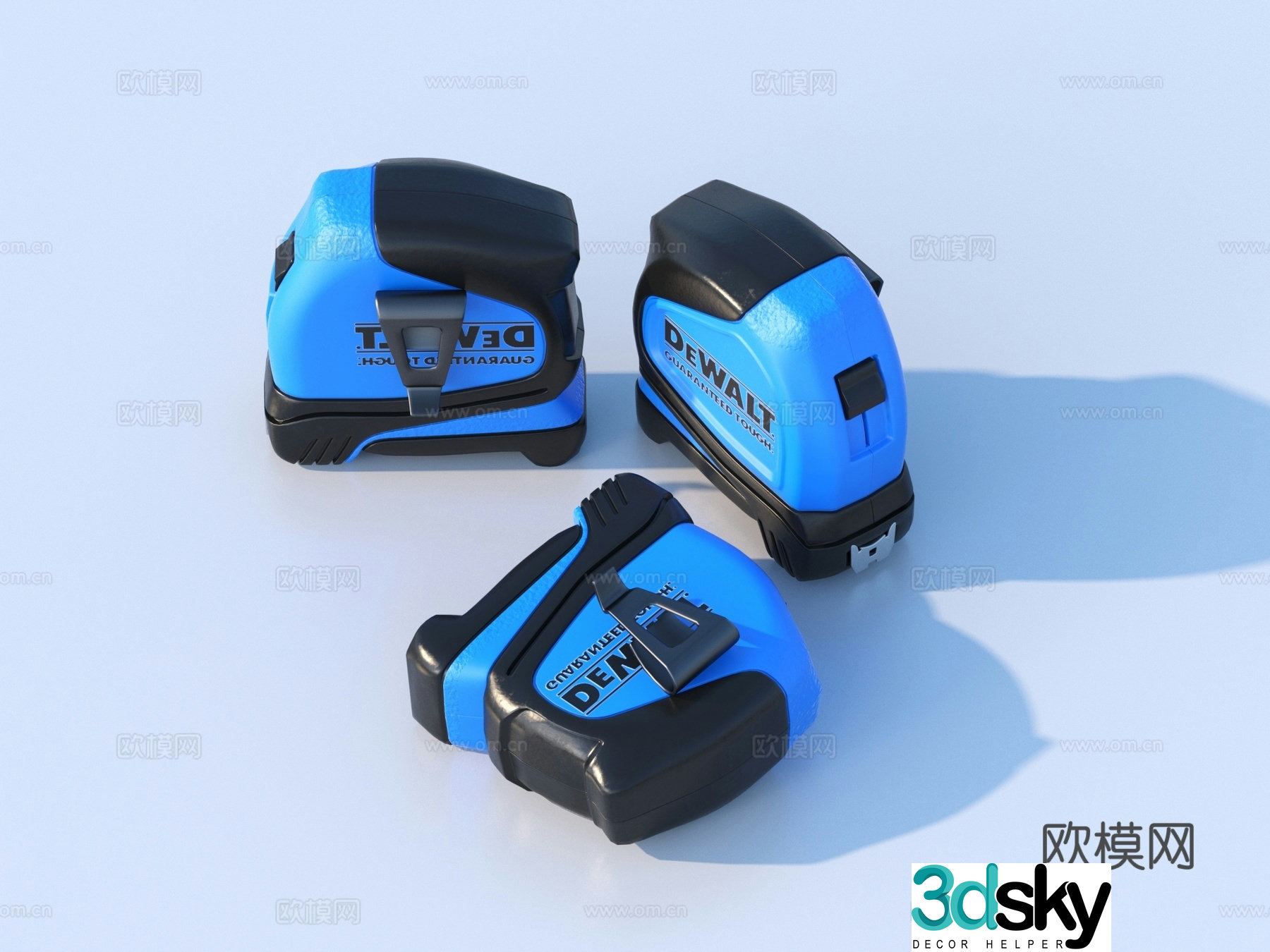 Tape Measure Box Ruler Hardware Tools 3D Model
