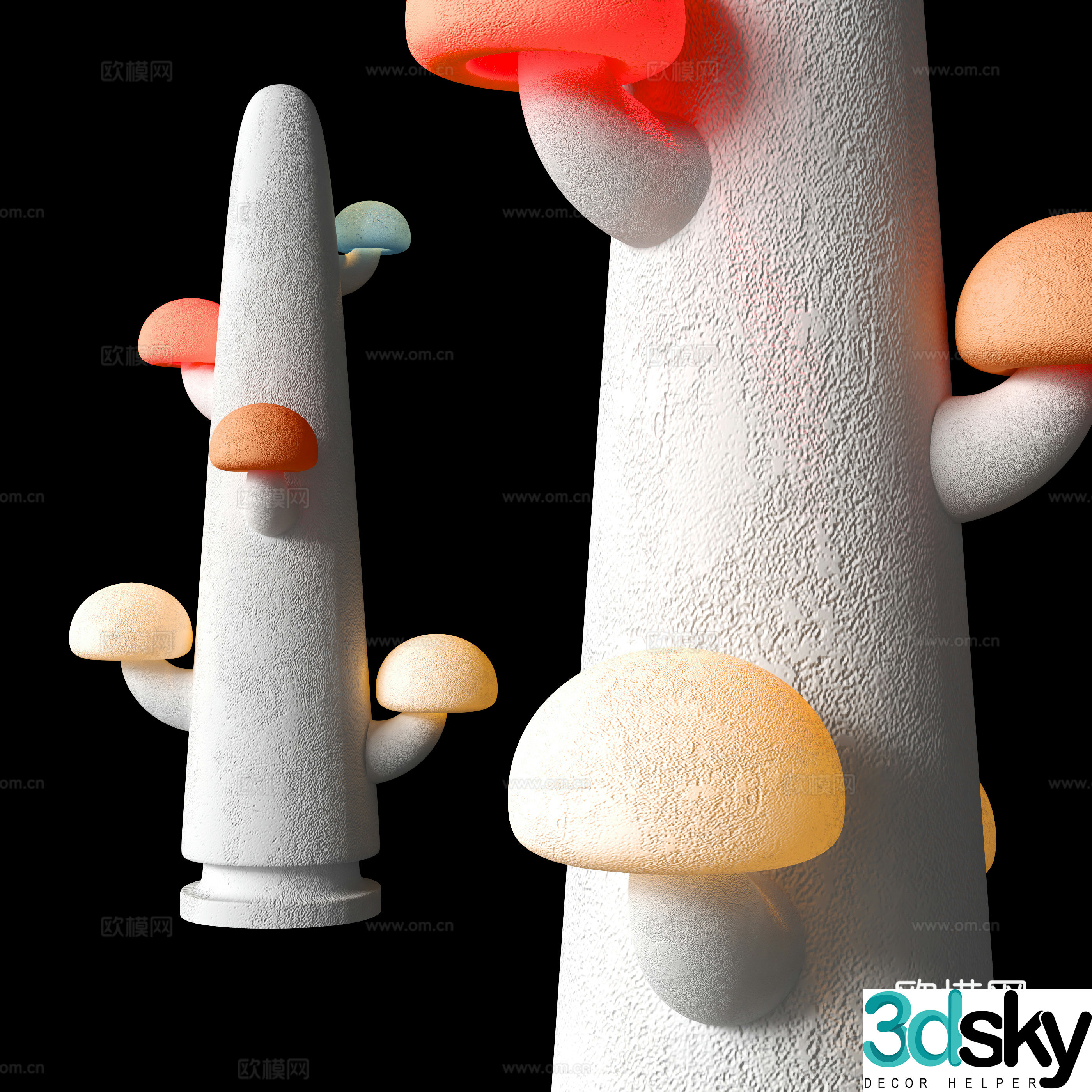 Modern creative floor lamp 3d model