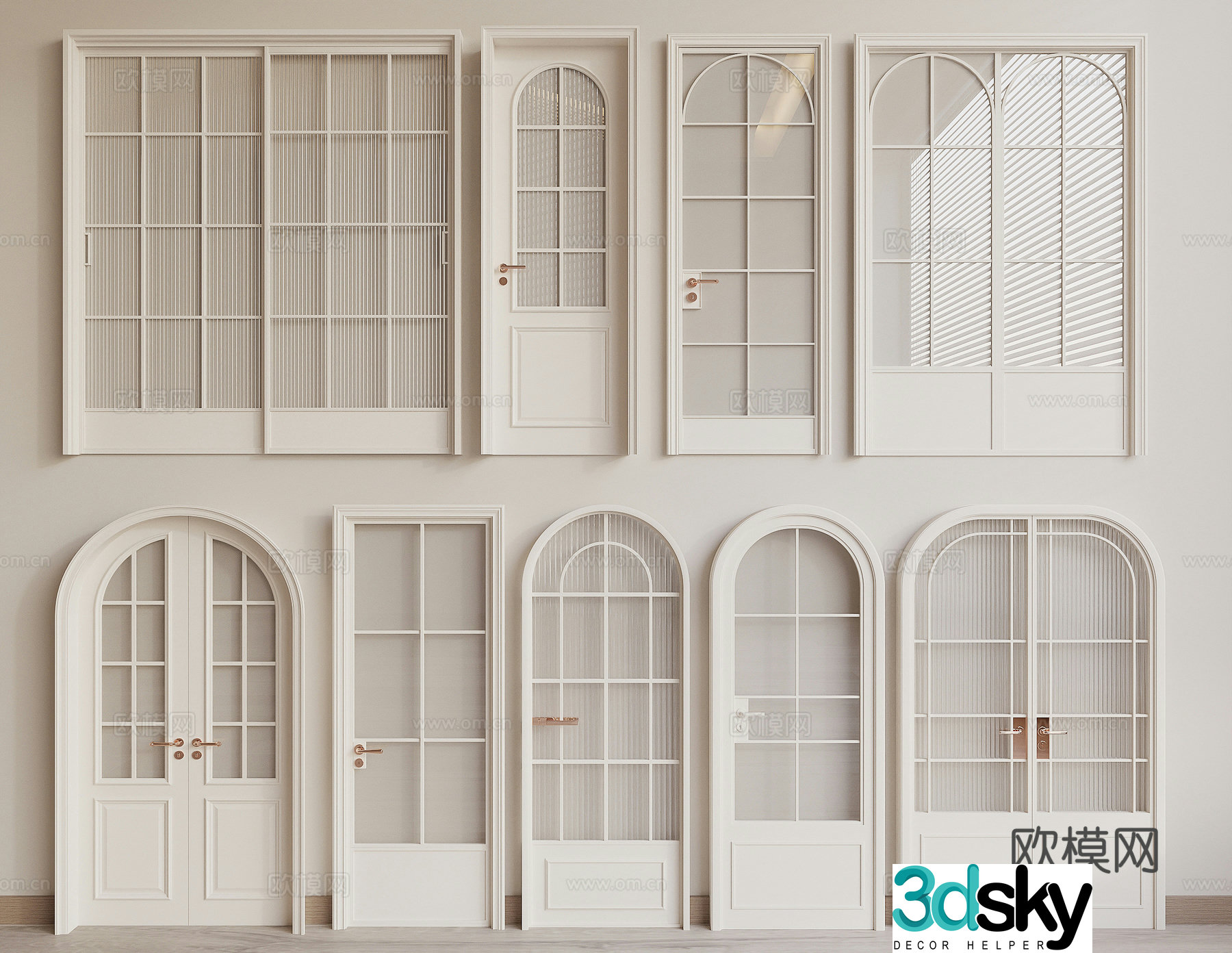 French door 3D model