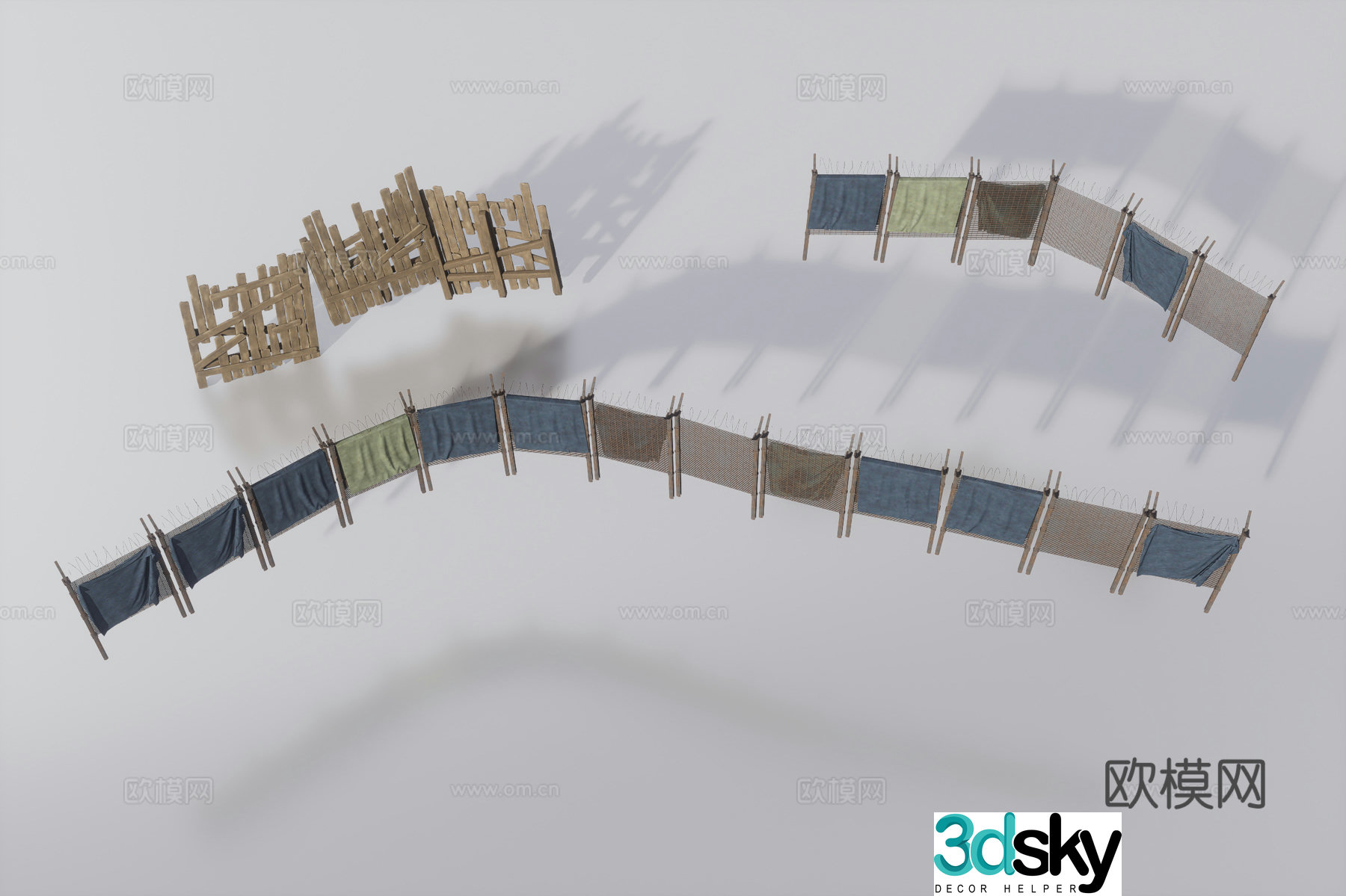 Fence 3d model