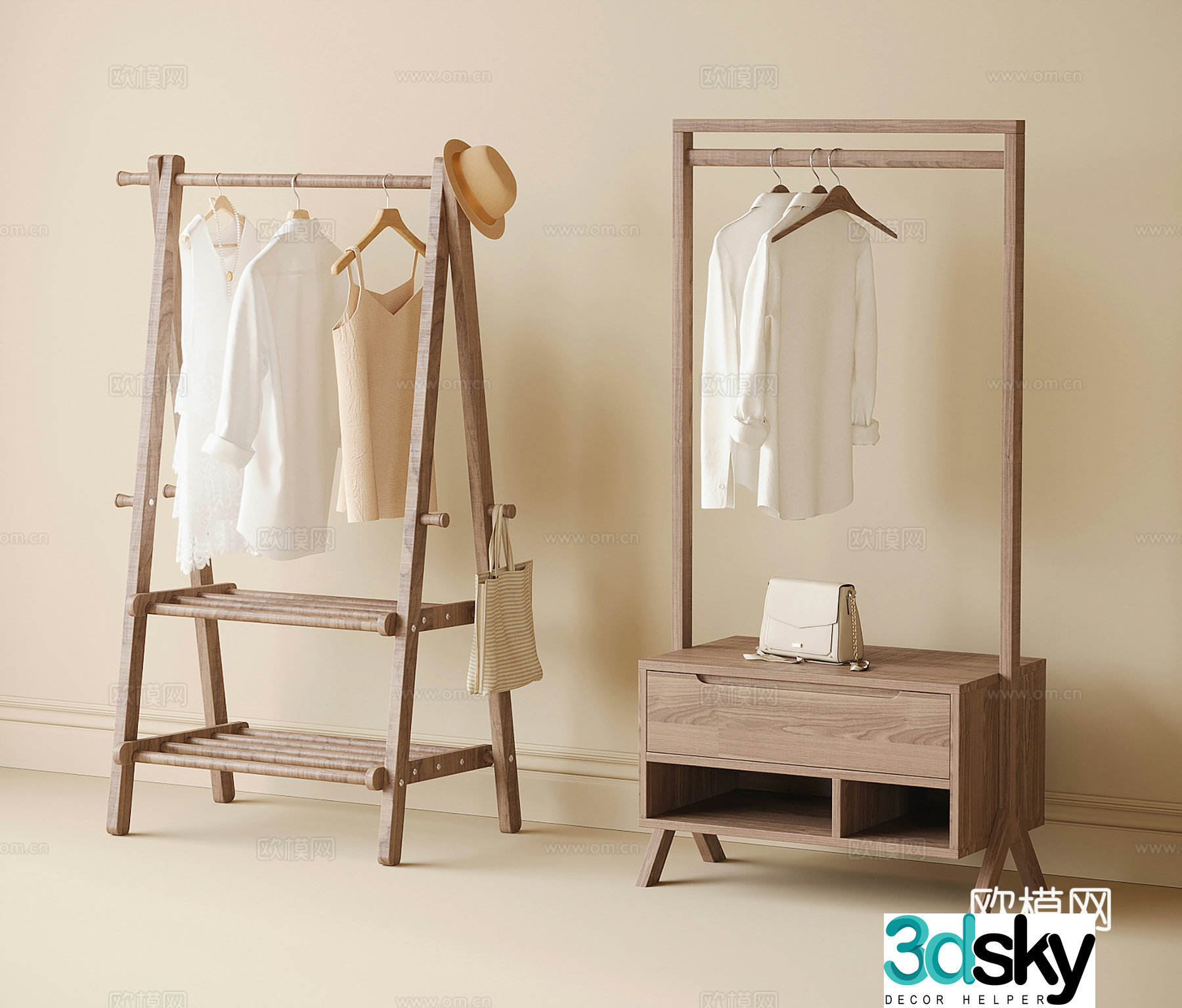 Modern floor hanger 3d model
