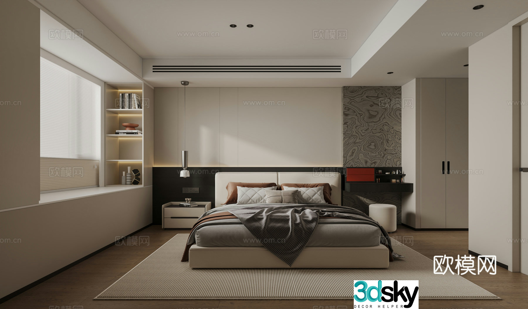 Modern bedroom 3d model