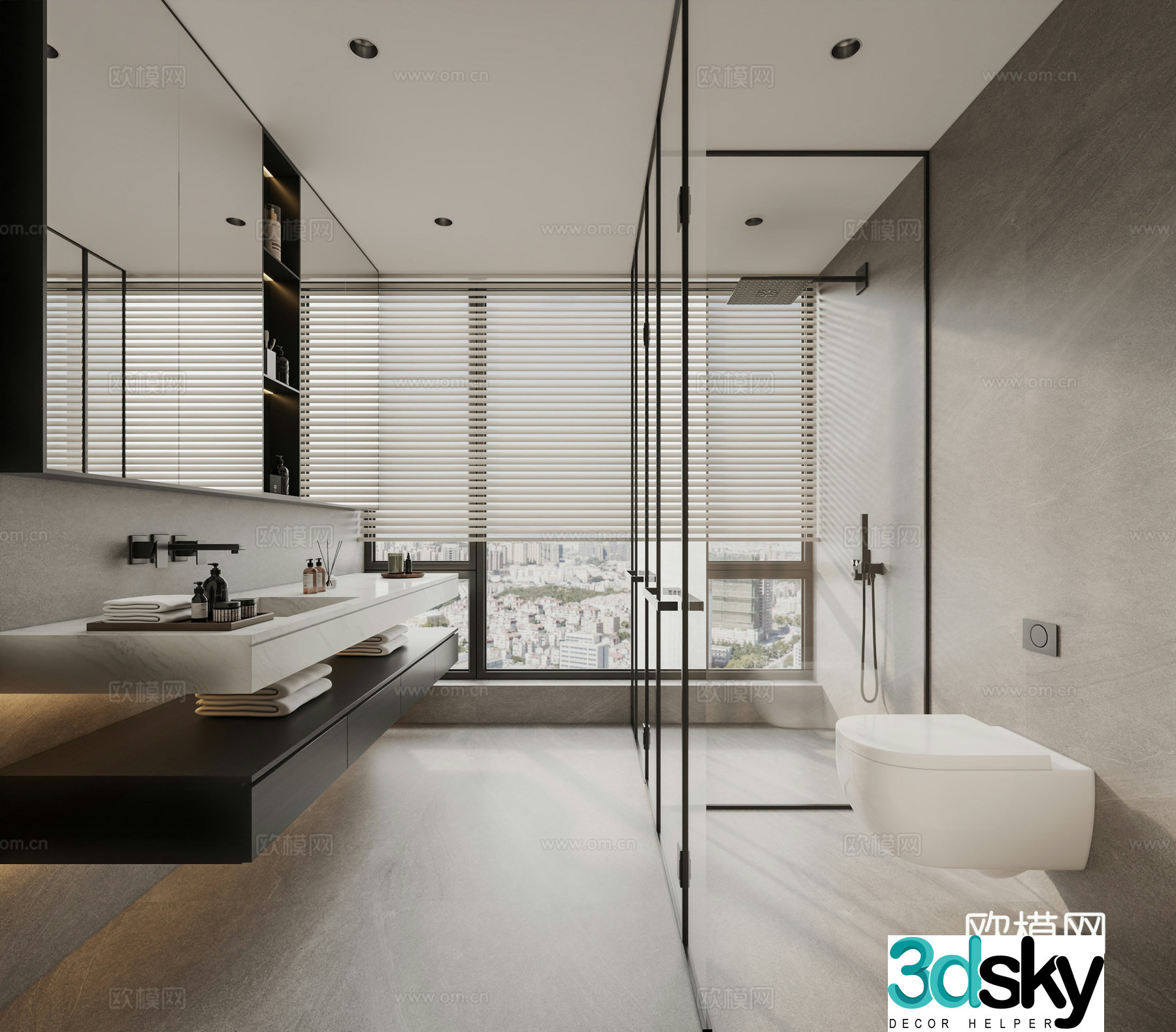 Modern bathroom 3d model