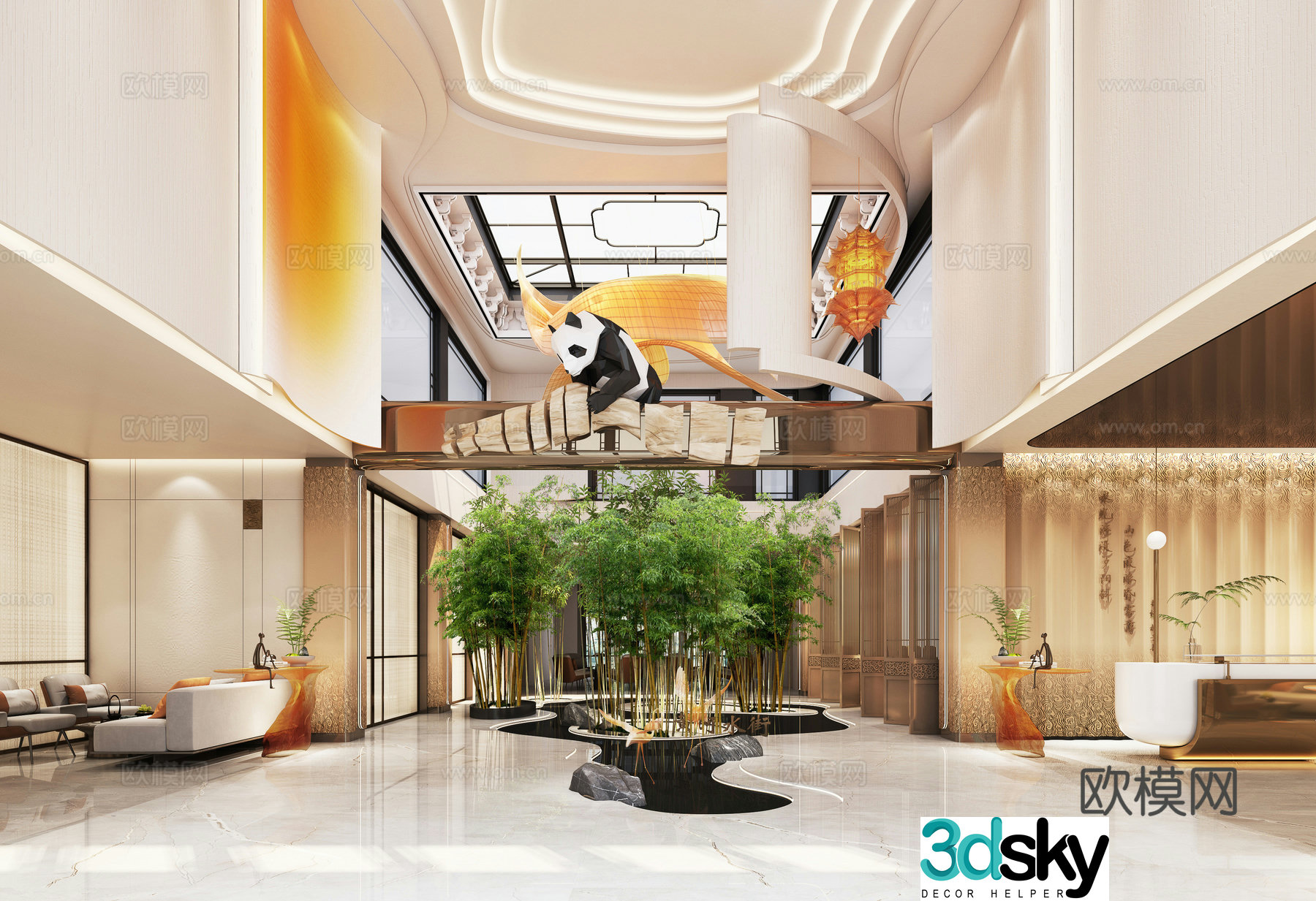Sales space 3D model