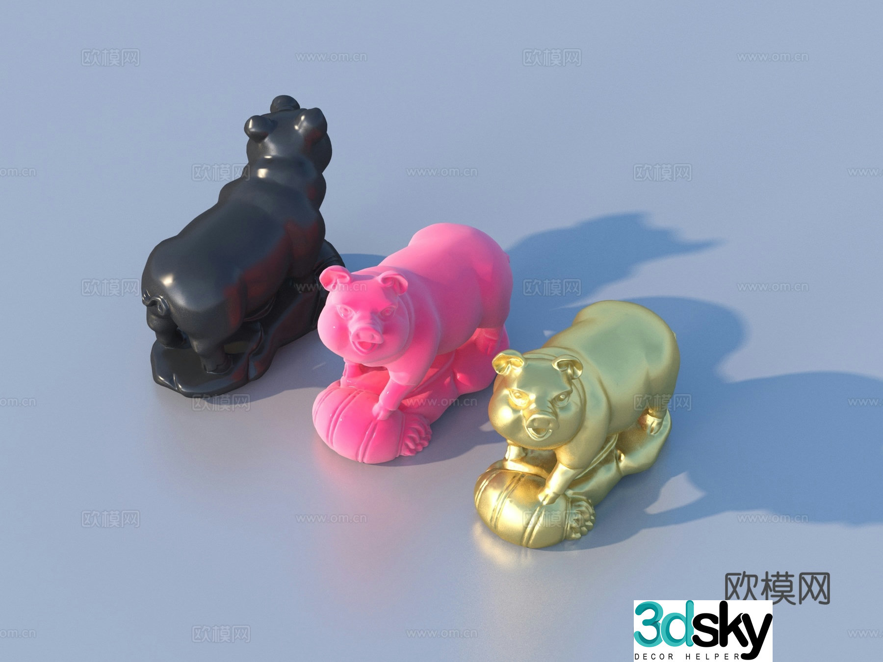 Sculpture Animal Ornaments Sketch 3D Model