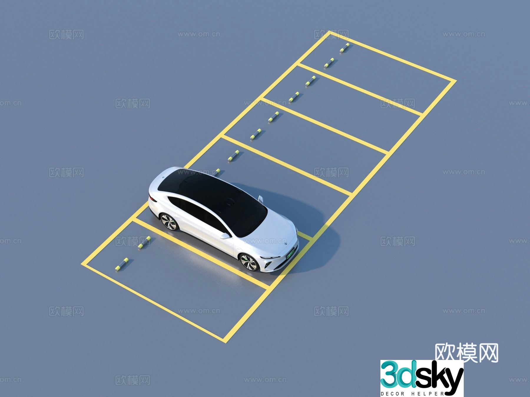 Automobile new energy vehicle 3D model
