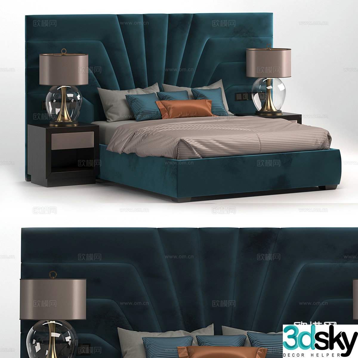 Sofa and chair company bedroom 3d model