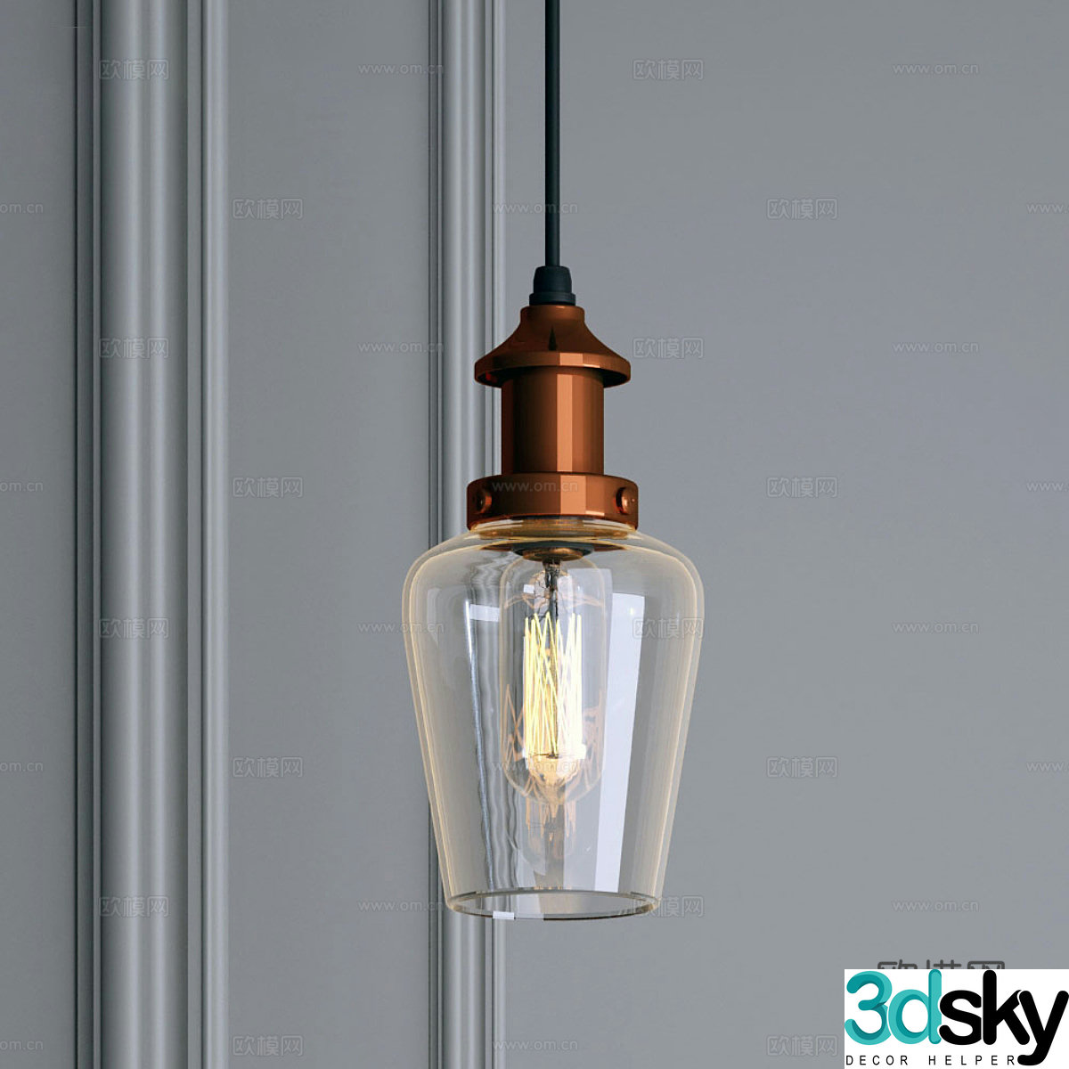 Decorative chandelier Bedside chandelier Bar chandelier Restaurant chandelier Background wall chandelier Art chandelier 3d model