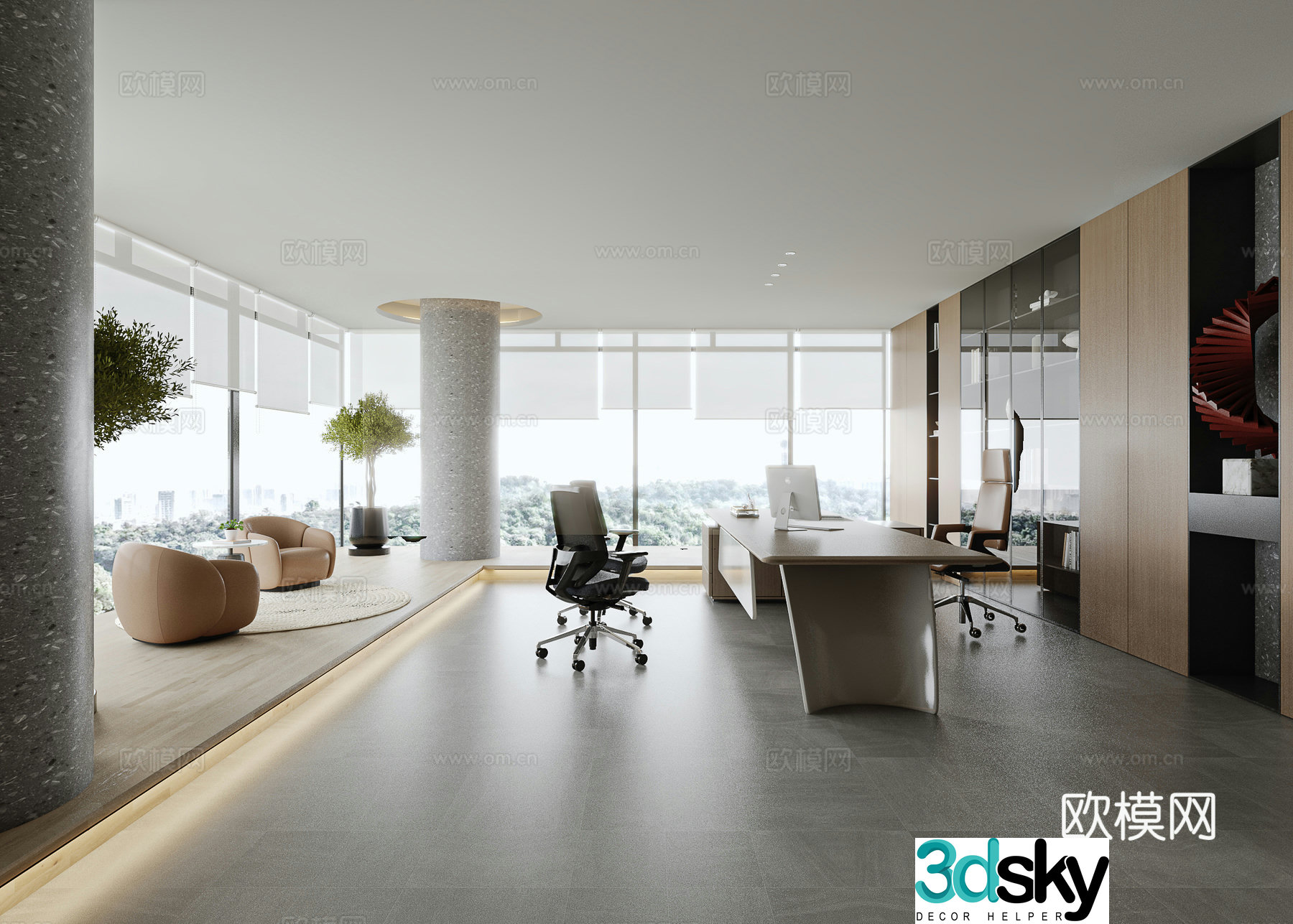 General Manager Office 3D Model