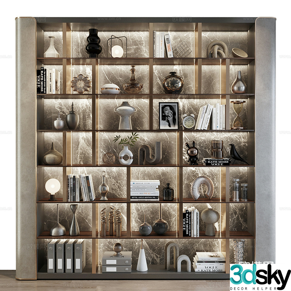 Display cabinet Display cabinet Decorative cabinet Display cabinet ornaments Display cabinet ornaments Decorative ornaments Collection 3D model