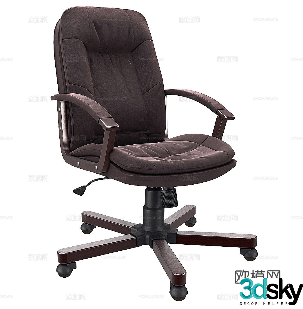 Fabric office chair leisure chair work chair employee chair staff chair e-sports chair pulley rotating 3d model