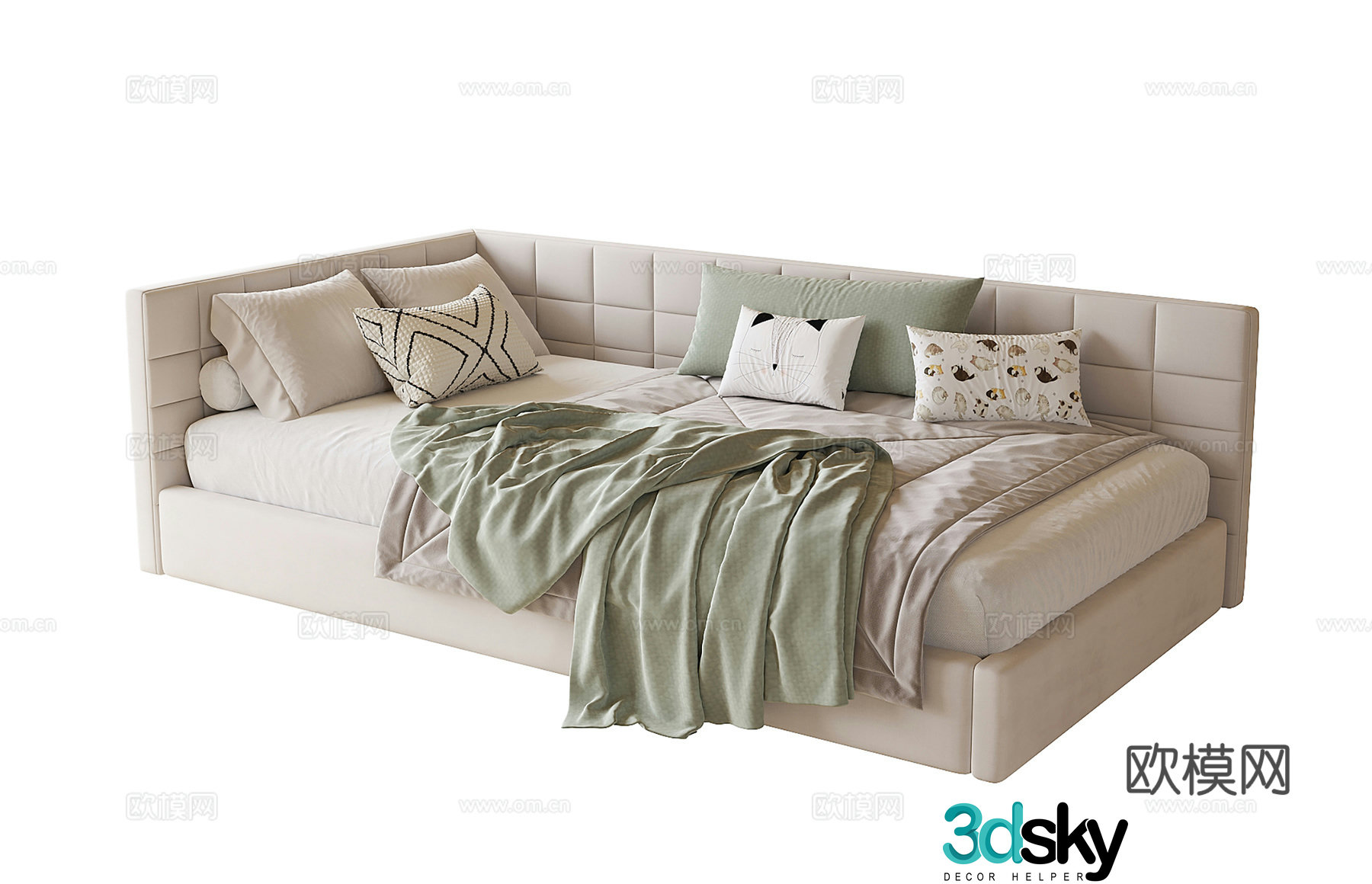 Modern children’s bed 3d model