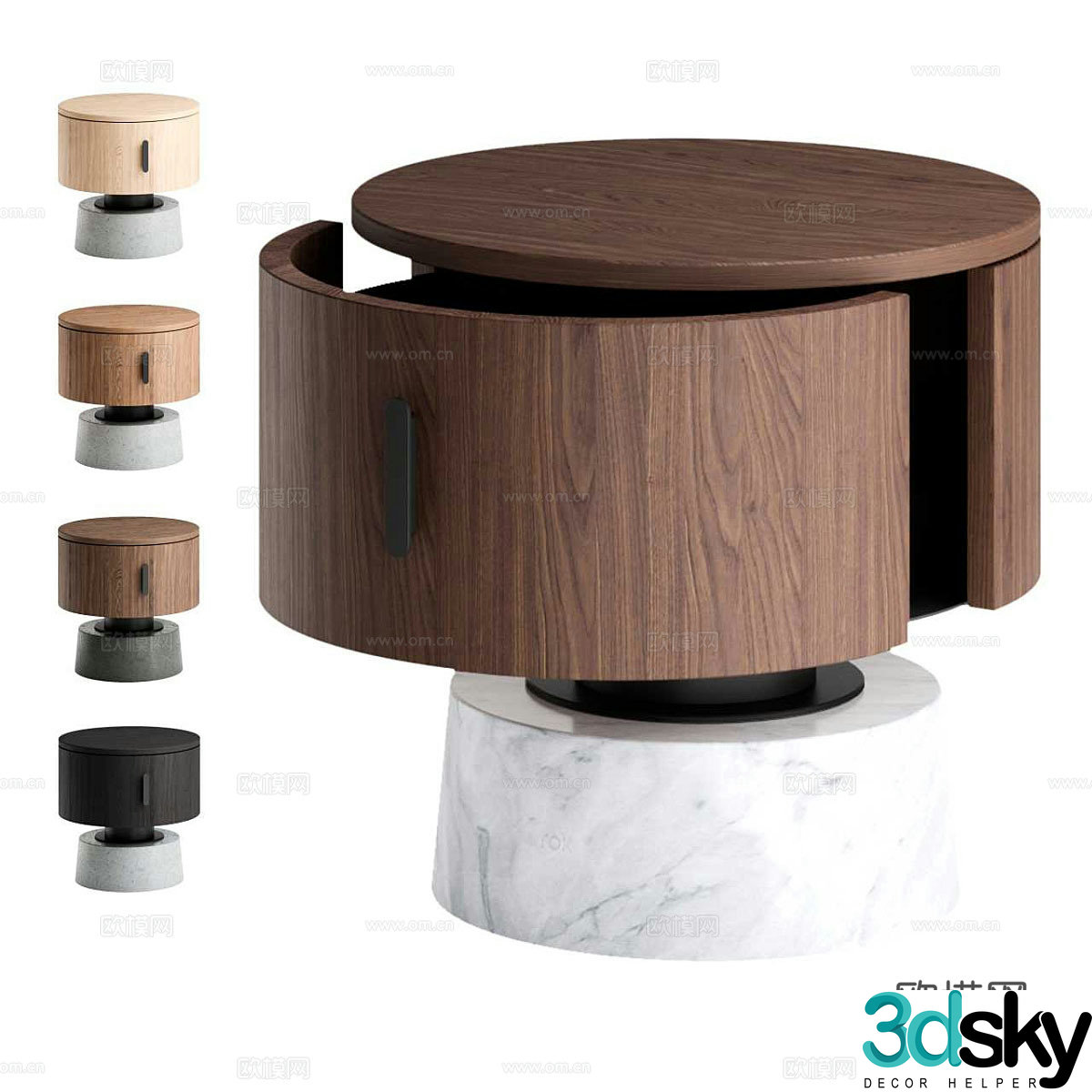 Bedside table 3d model