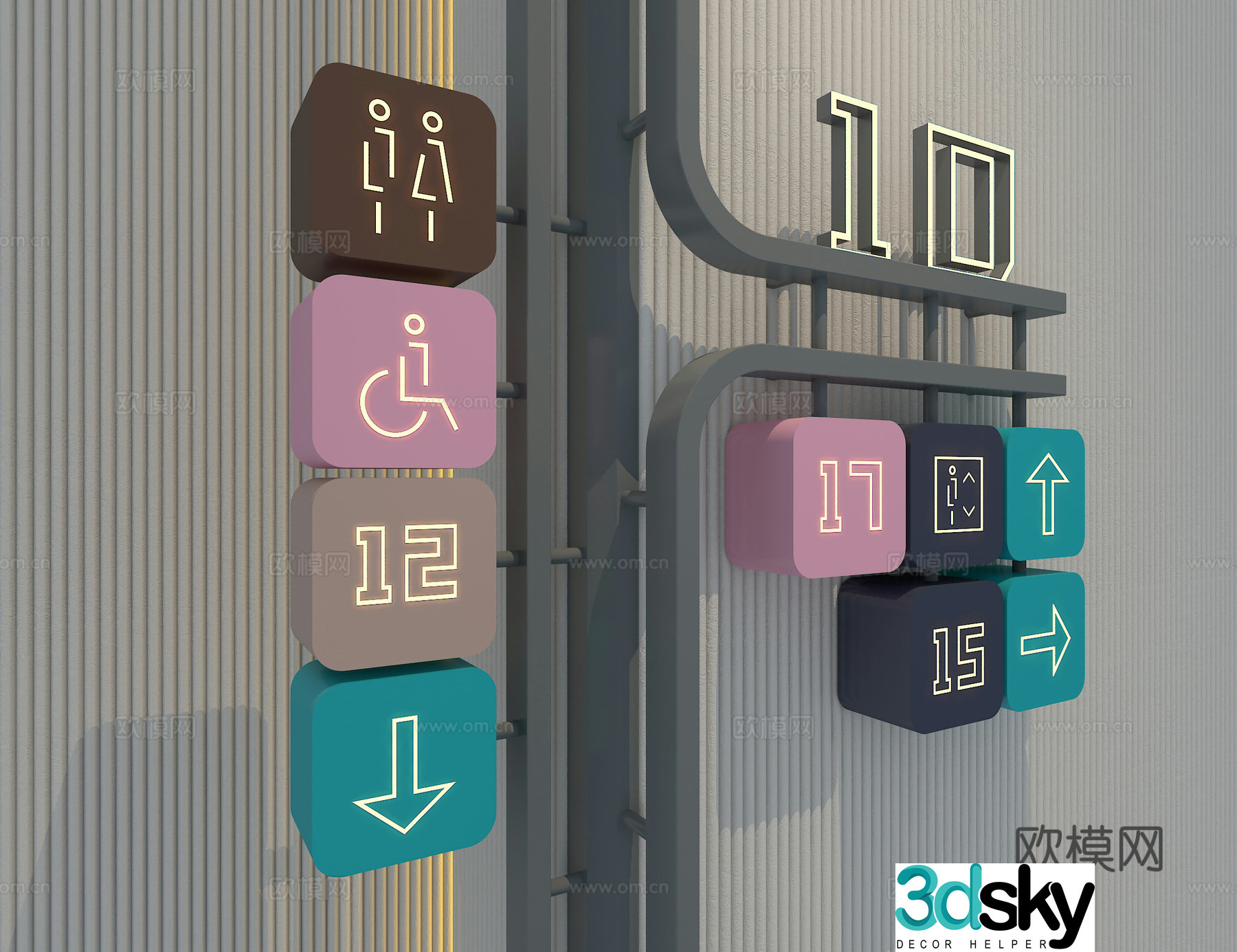 Guide card 3D model