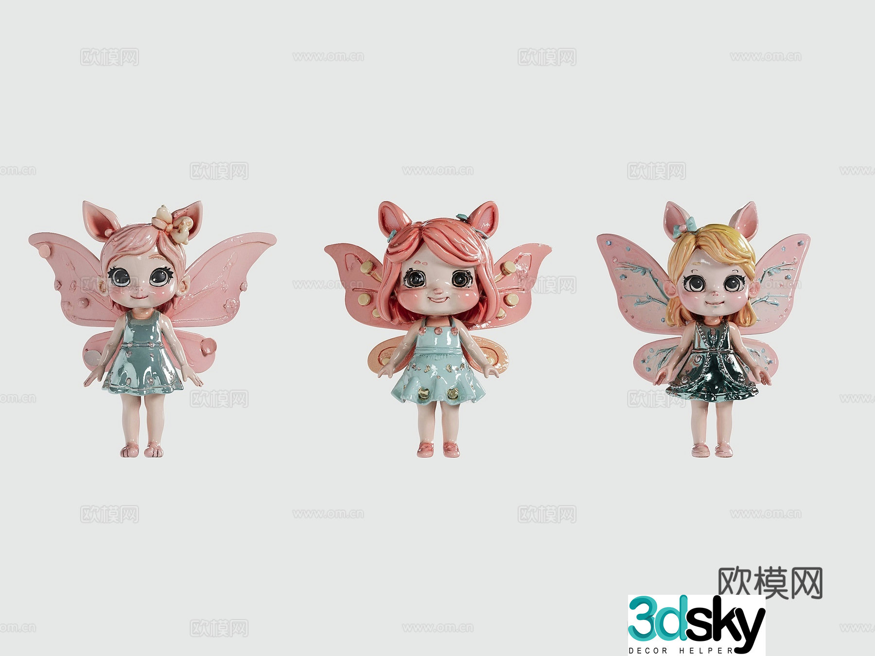 Forest magic elf toy 3d model