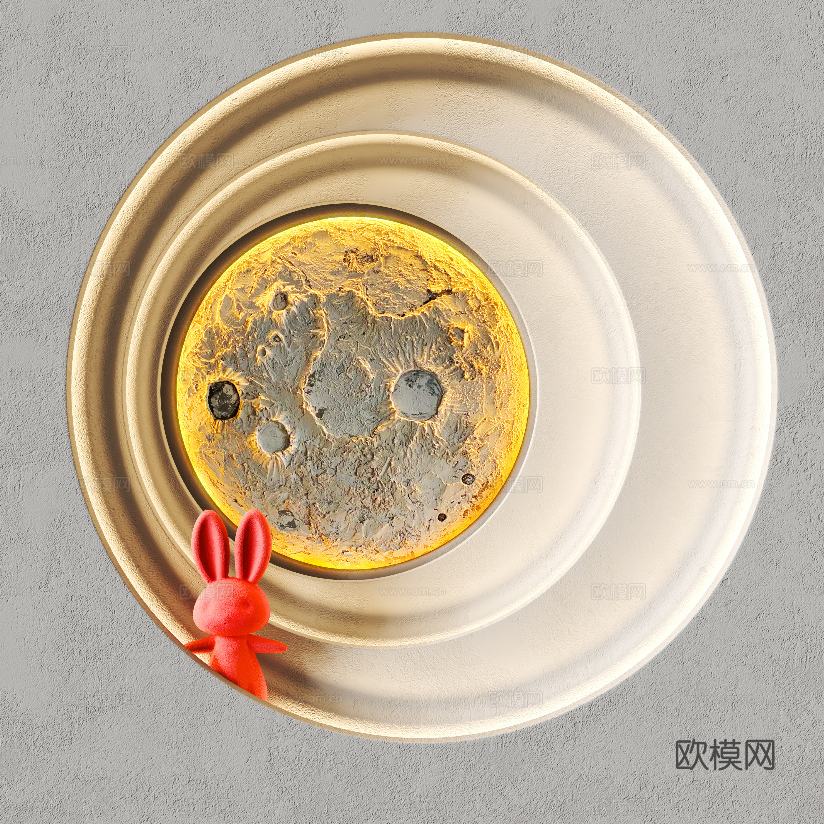 Modern wall decoration 3d model