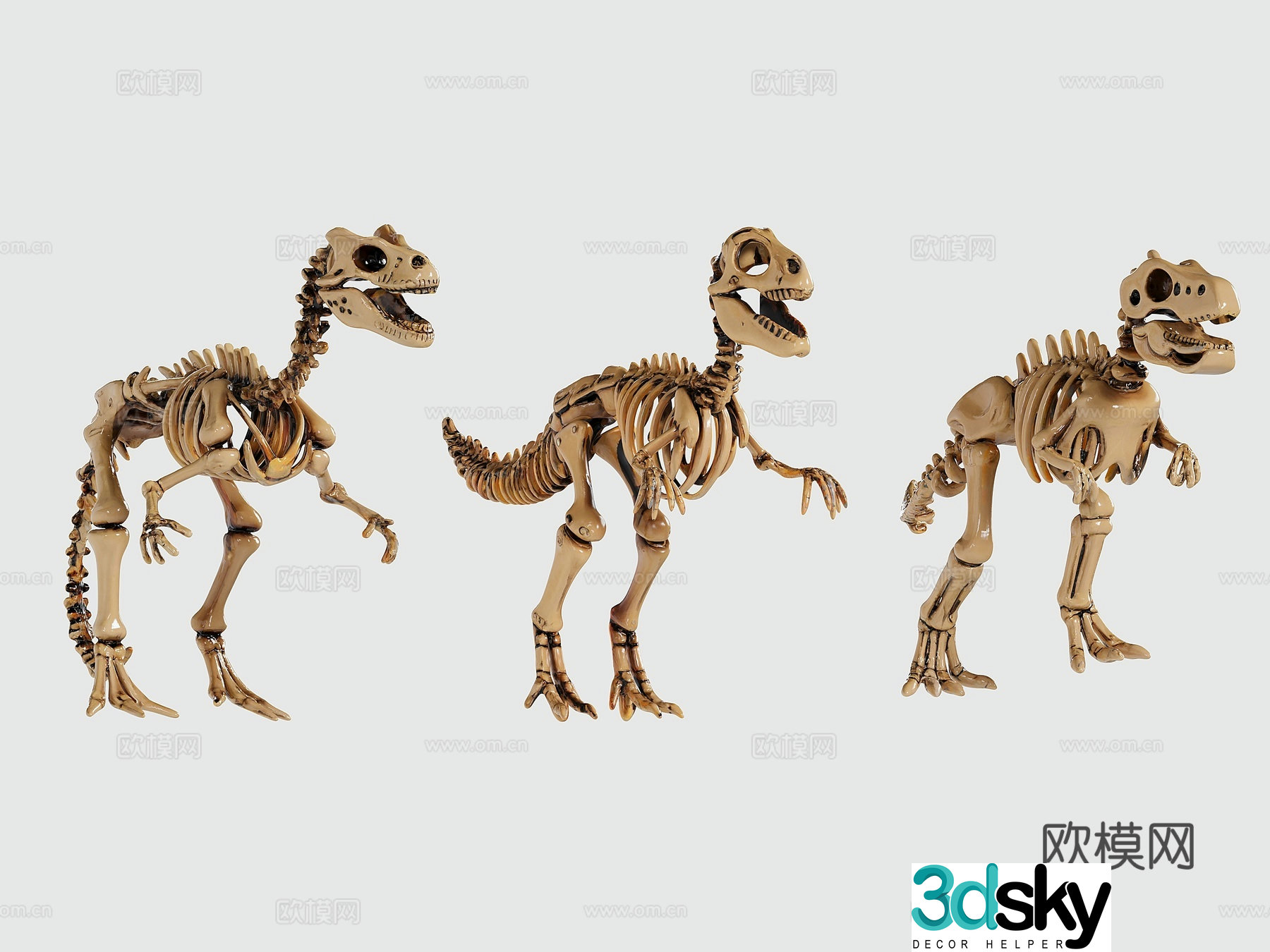 Dinosaur bone children’s ornament toy 3d model