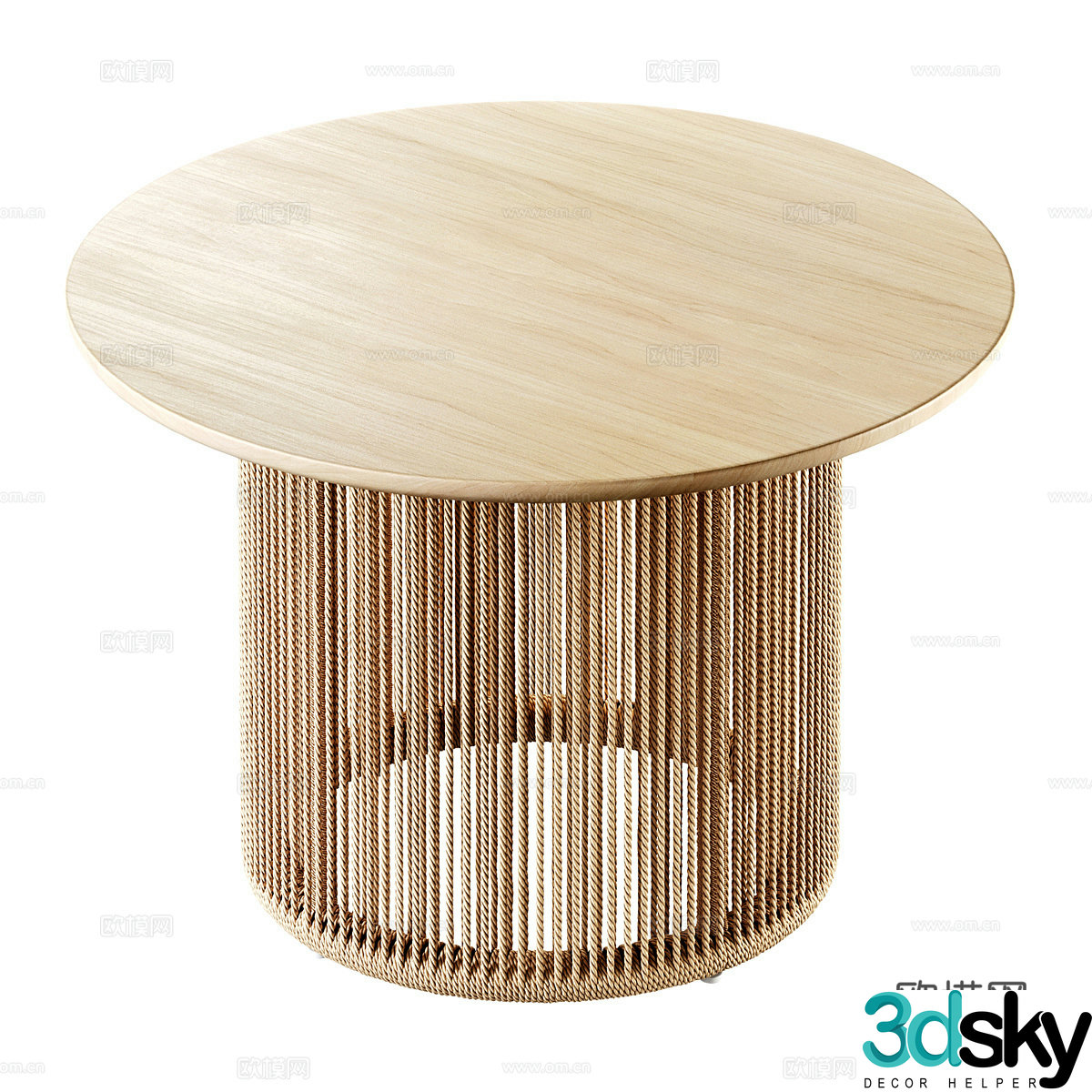 Solid wood dining table Log dining table Solid wood negotiation table Log negotiation table Round table Negotiation round table 3D model