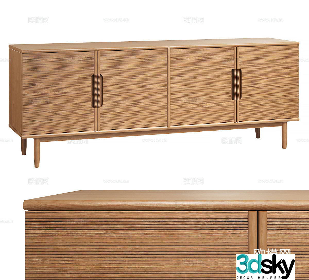 Solid wood TV cabinet log TV cabinet low cabinet decorative cabinet storage cabinet storage cabinet wooden cabinet 3d model