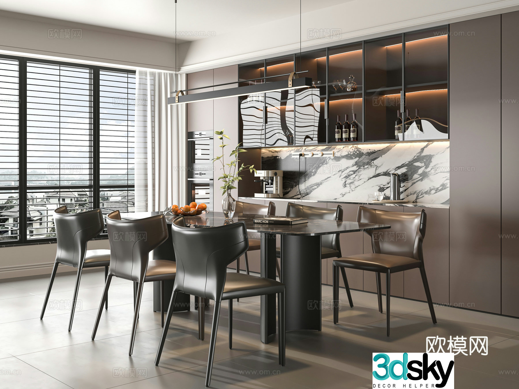 Italian restaurant 3d model