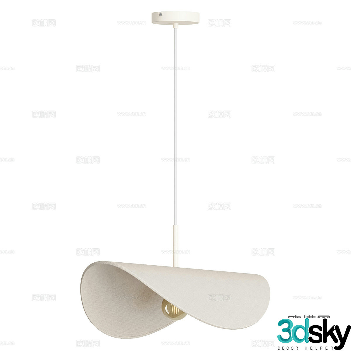 Creamy chandelier Bedside chandelier Restaurant chandelier Bedroom chandelier Bar chandelier Art chandelier 3d model