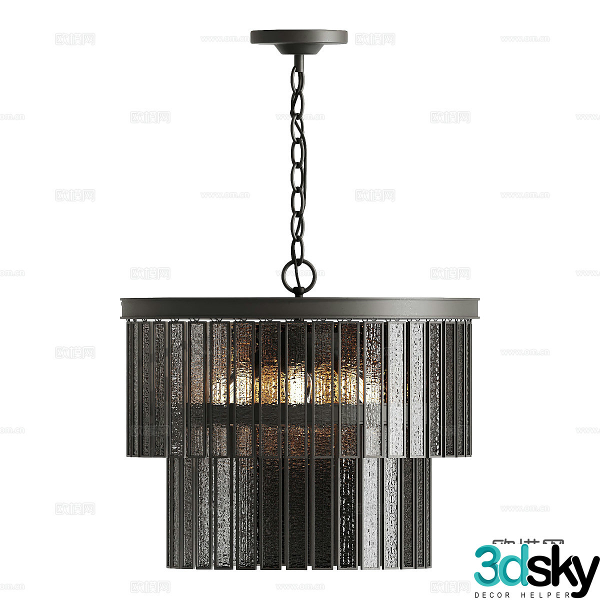 Industrial chandeliers living room chandeliers restaurant chandeliers bedroom chandeliers hotel chandeliers homestay chandeliers 3D model