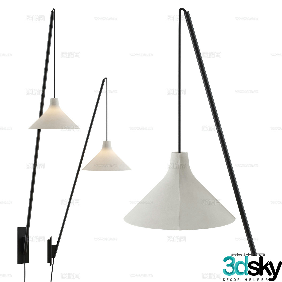 New Chinese Serax wall lamp 3D model