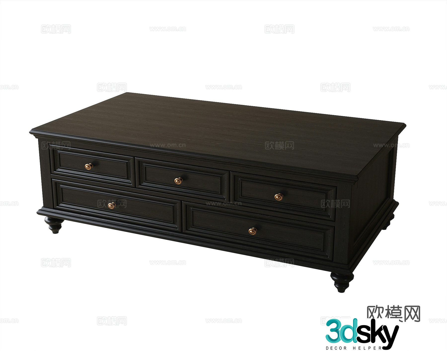 French coffee table 3D model