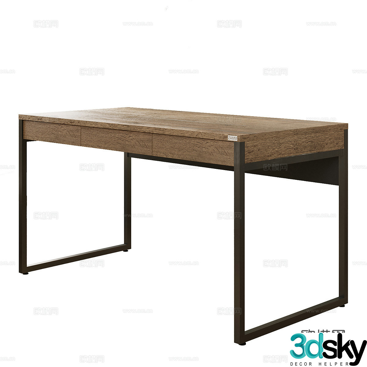 New Chinese style LINDA desk 3D model